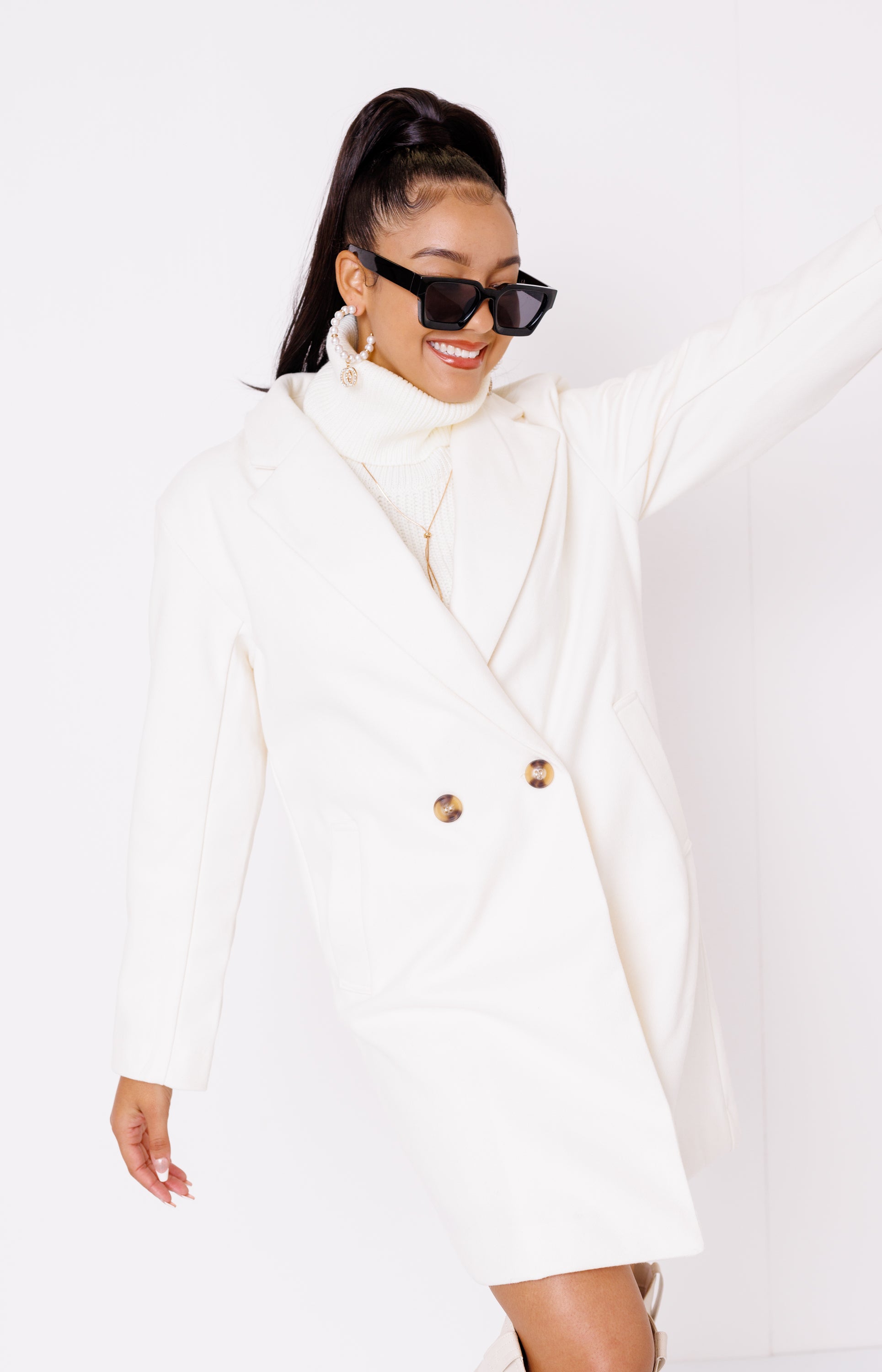 Skyline Trench Coat, IVORY
