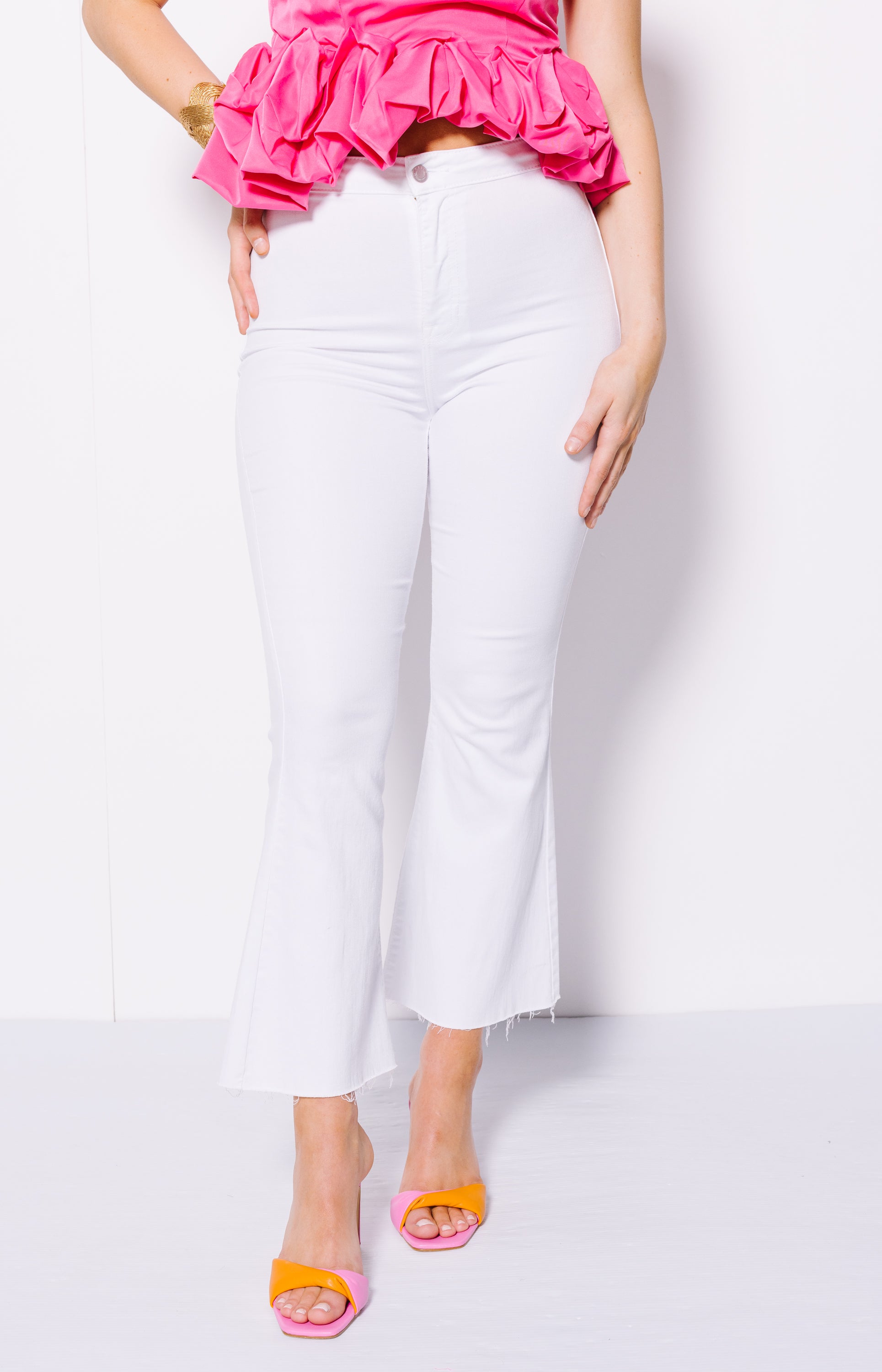 Carley High Rise Jean, WHITE