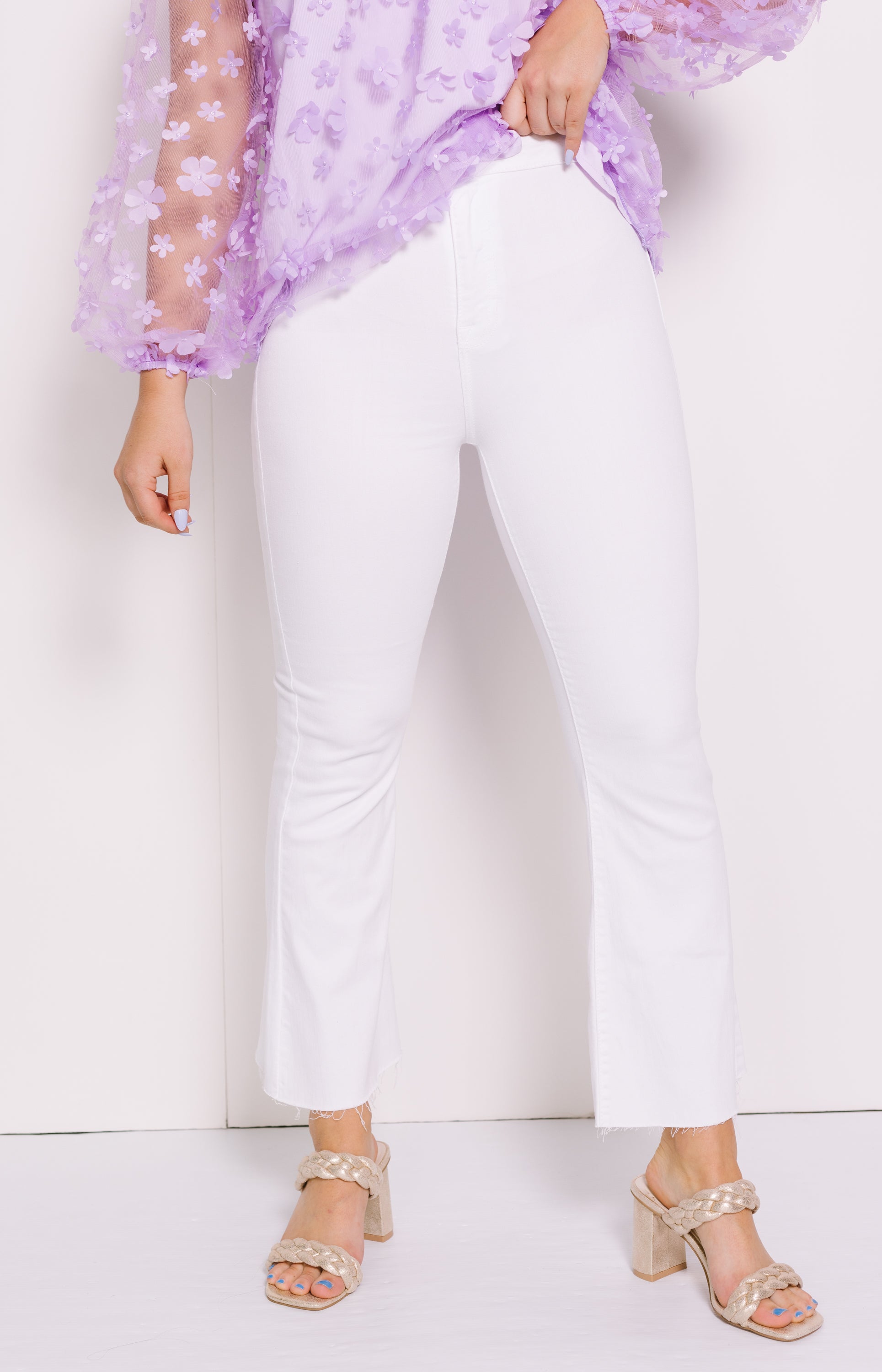 Carley High Rise Jean, WHITE