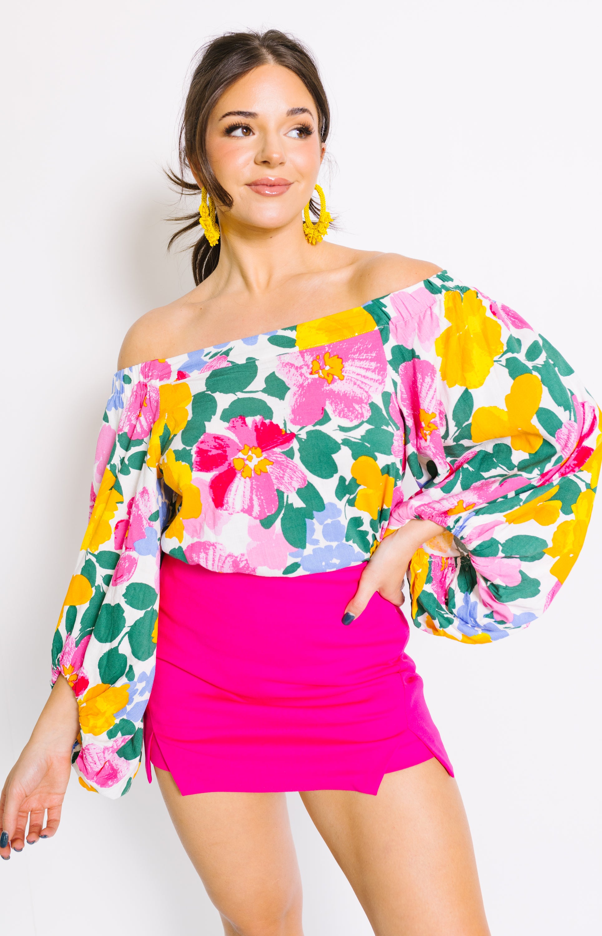 Endless Rose: Cut It Out Mini Skort, FUCHSIA