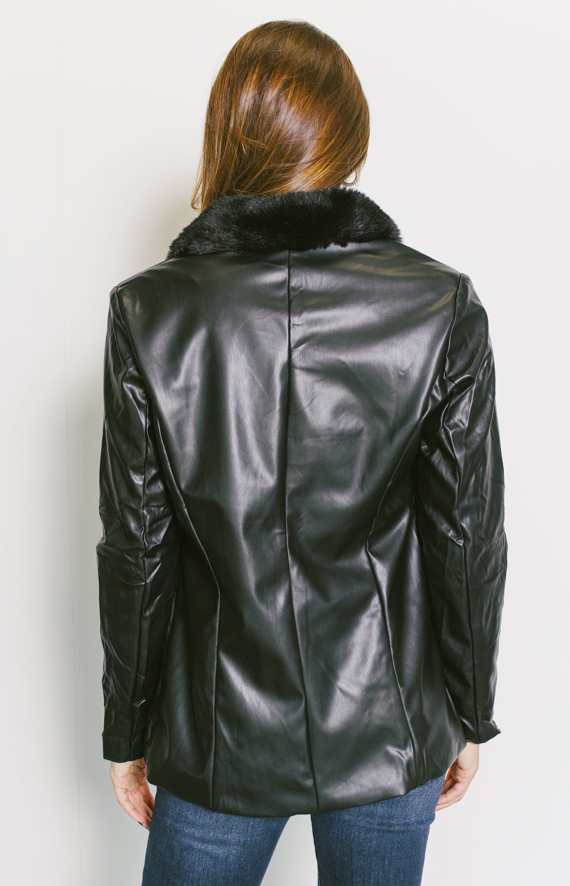 Becks Leather Jacket, BLACK
