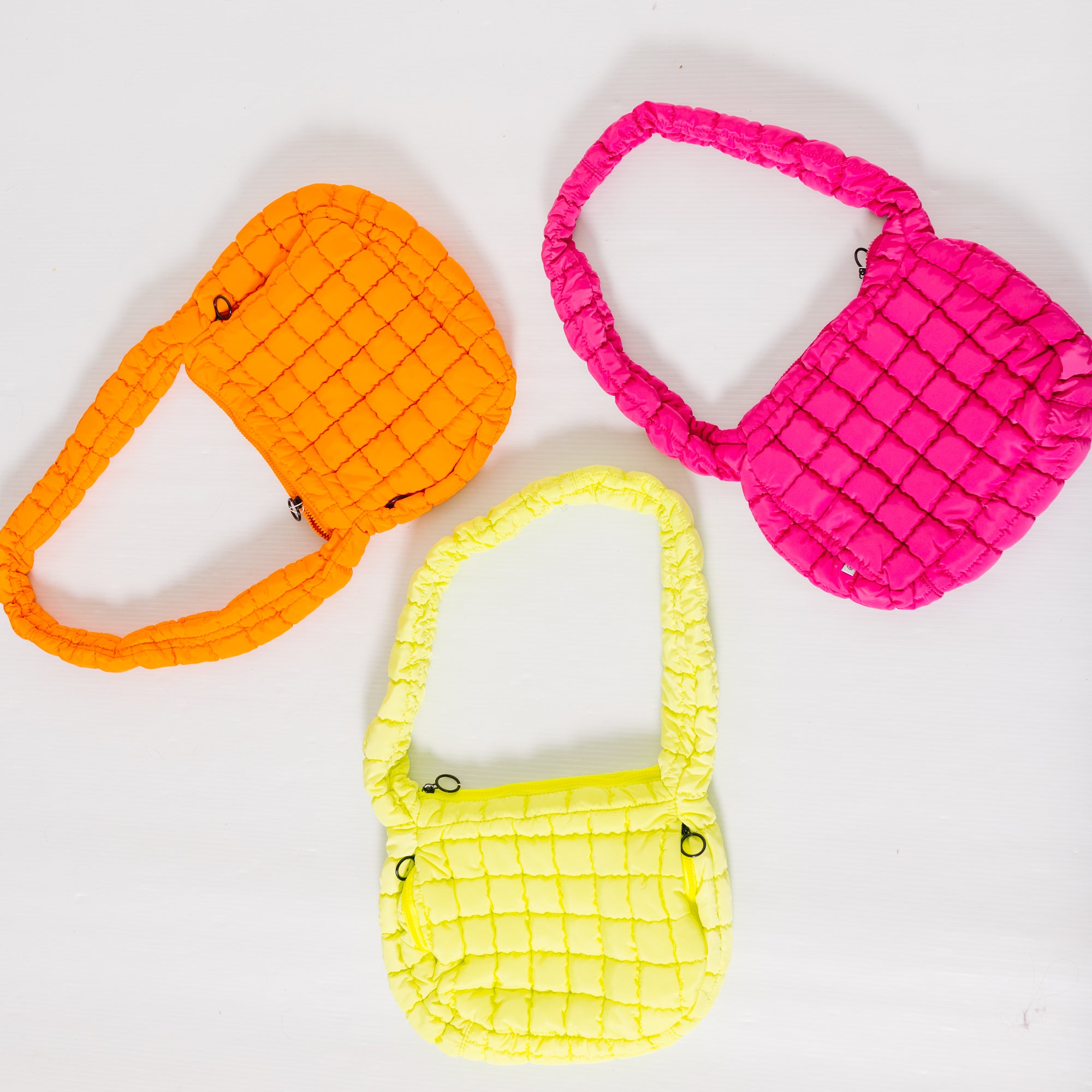 Izzy Puffer Bag, LIME