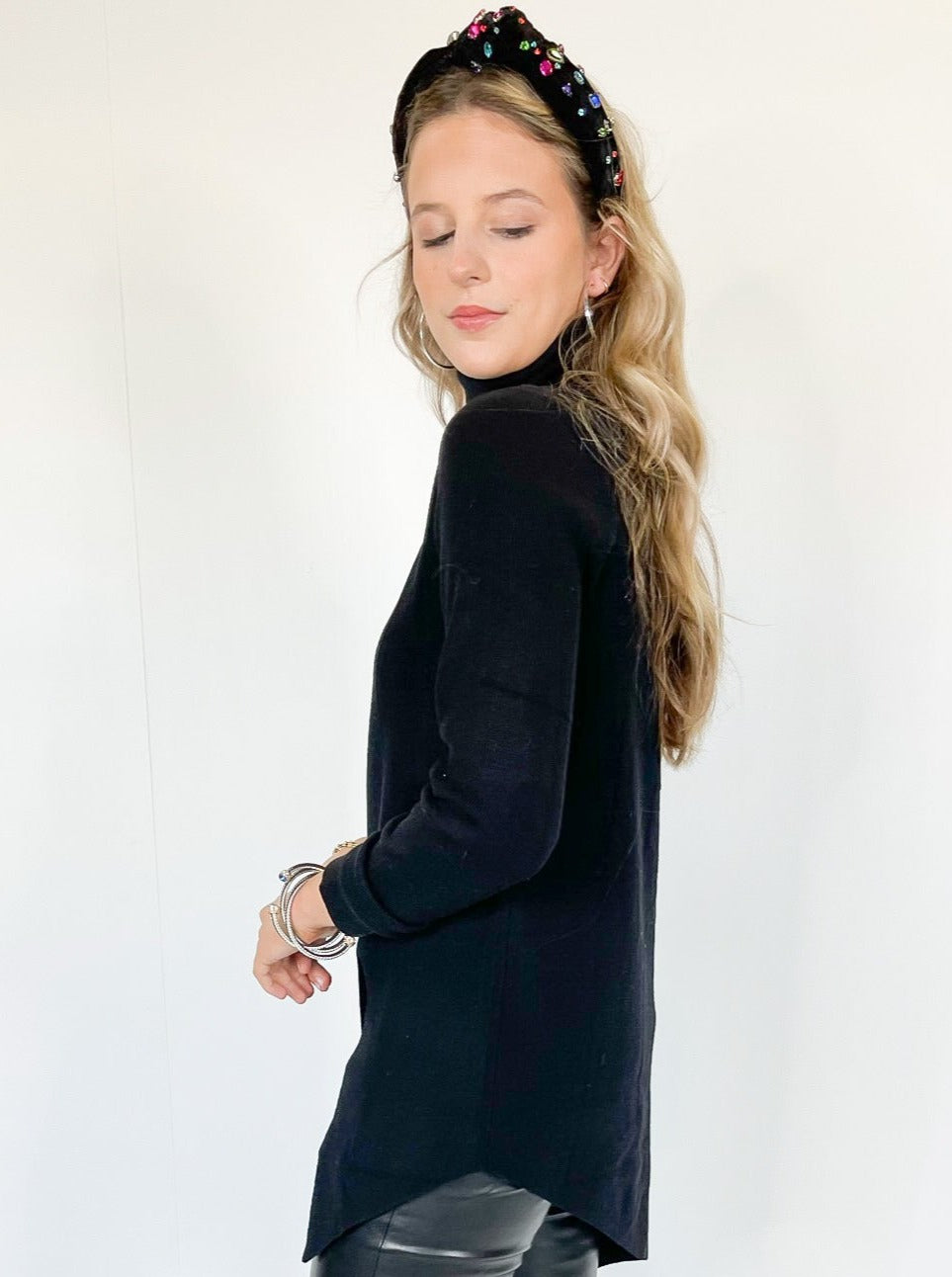 THML: Mock Neck Long Sleeve Sweater