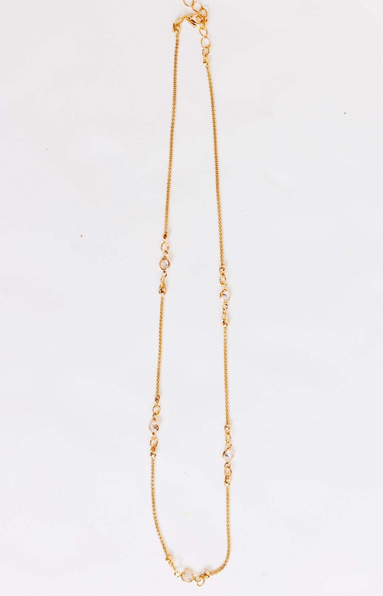 Bezel Necklace, GOLD Necklaces - 56N