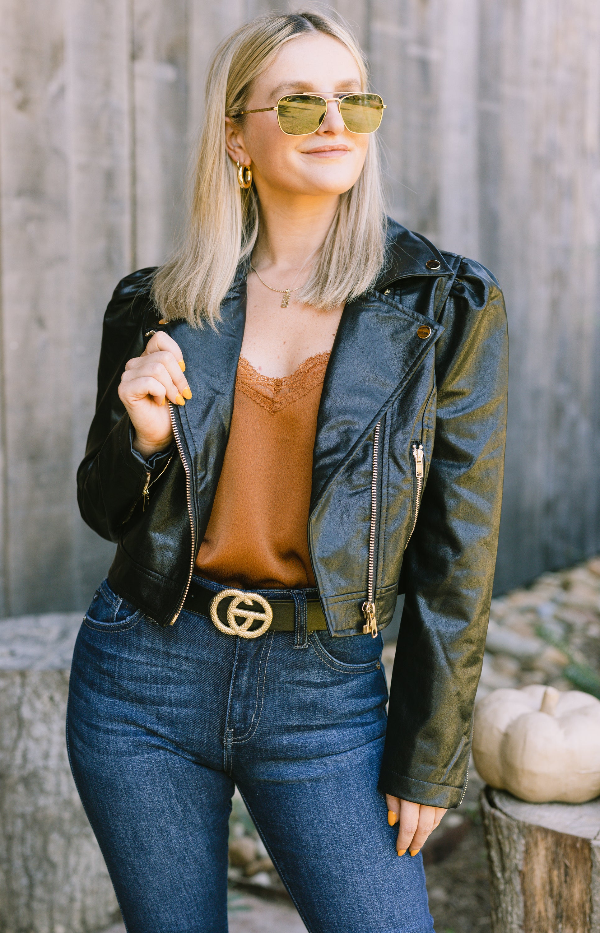 Working On It Leather Jacket