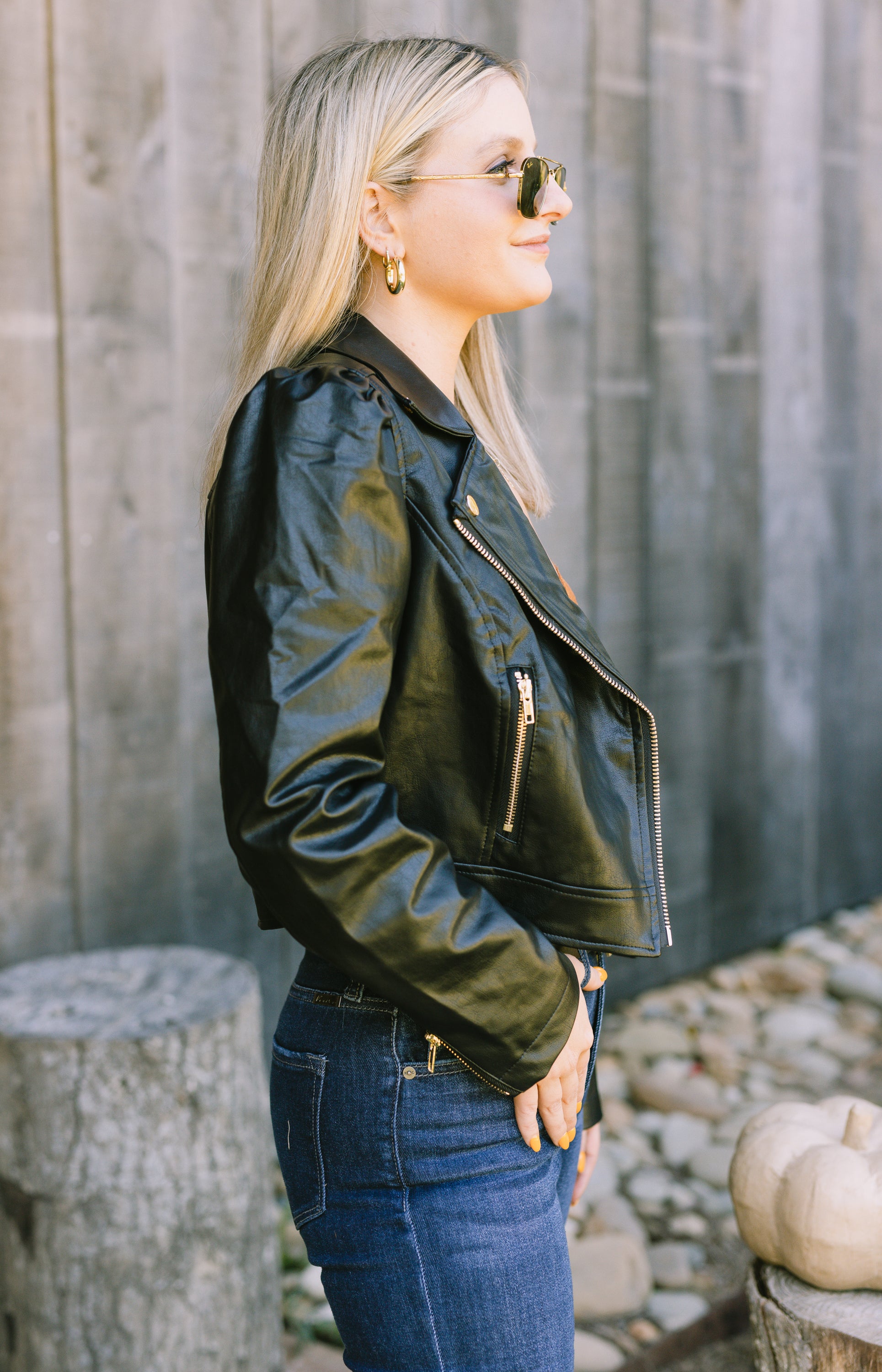 Working On It Leather Jacket