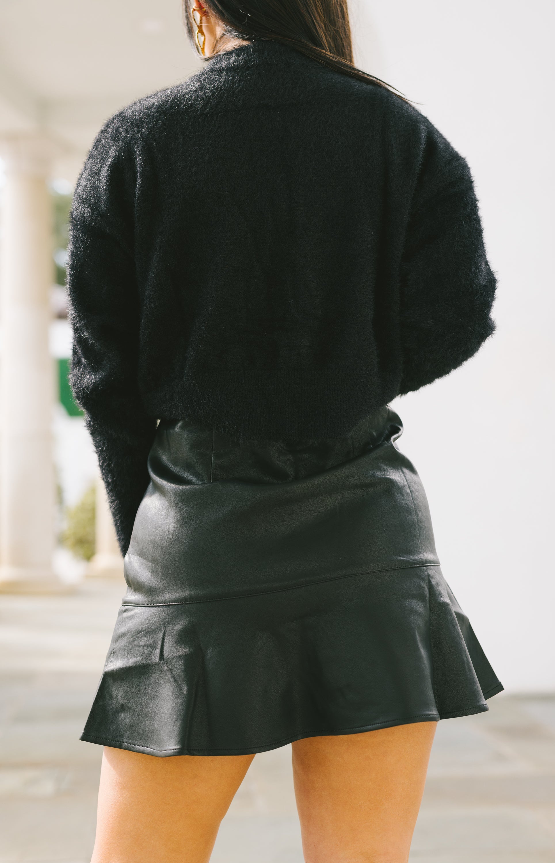 Peyton Leather Skirt