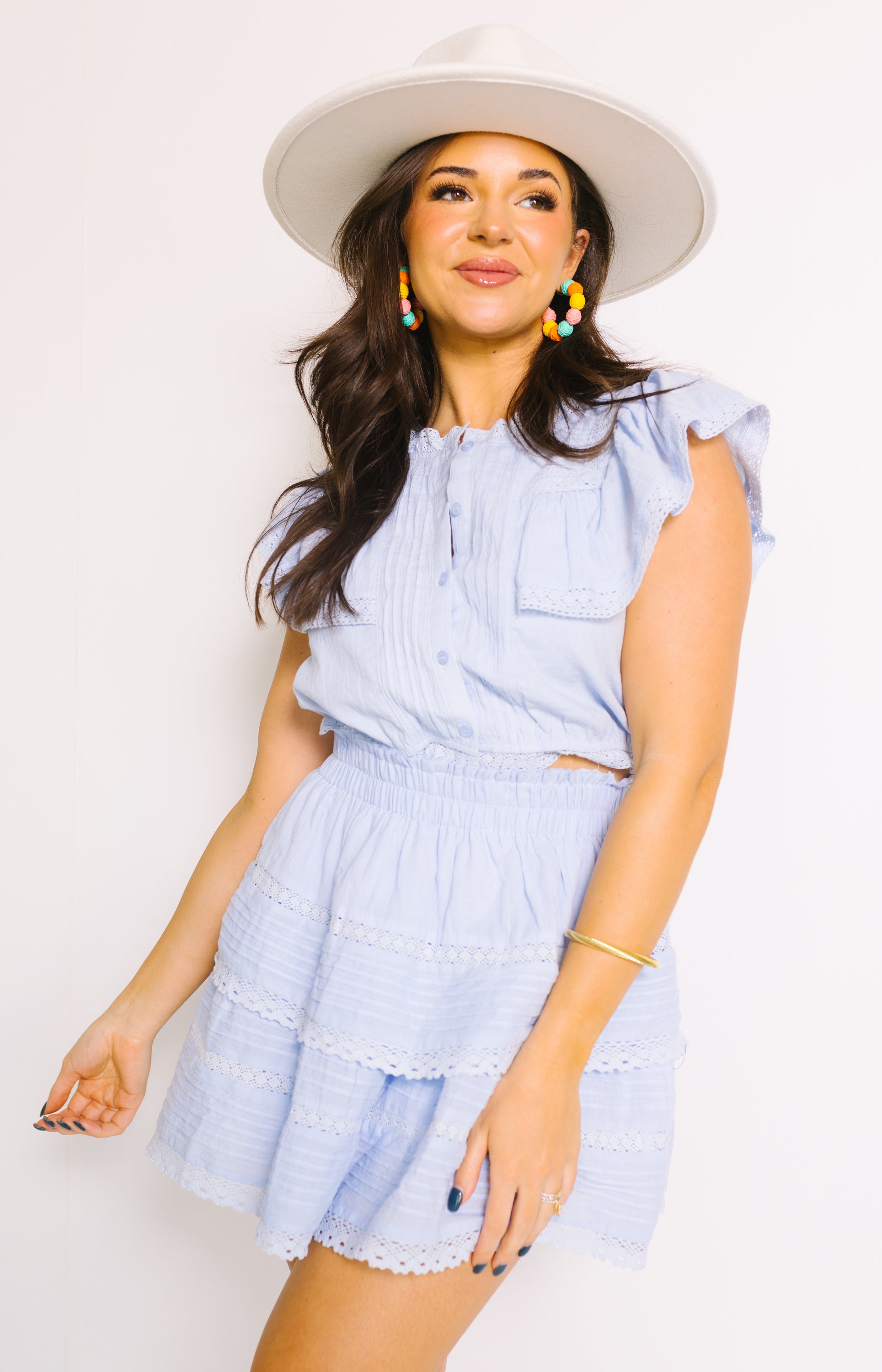 Romie Top, LIGHT BLUE