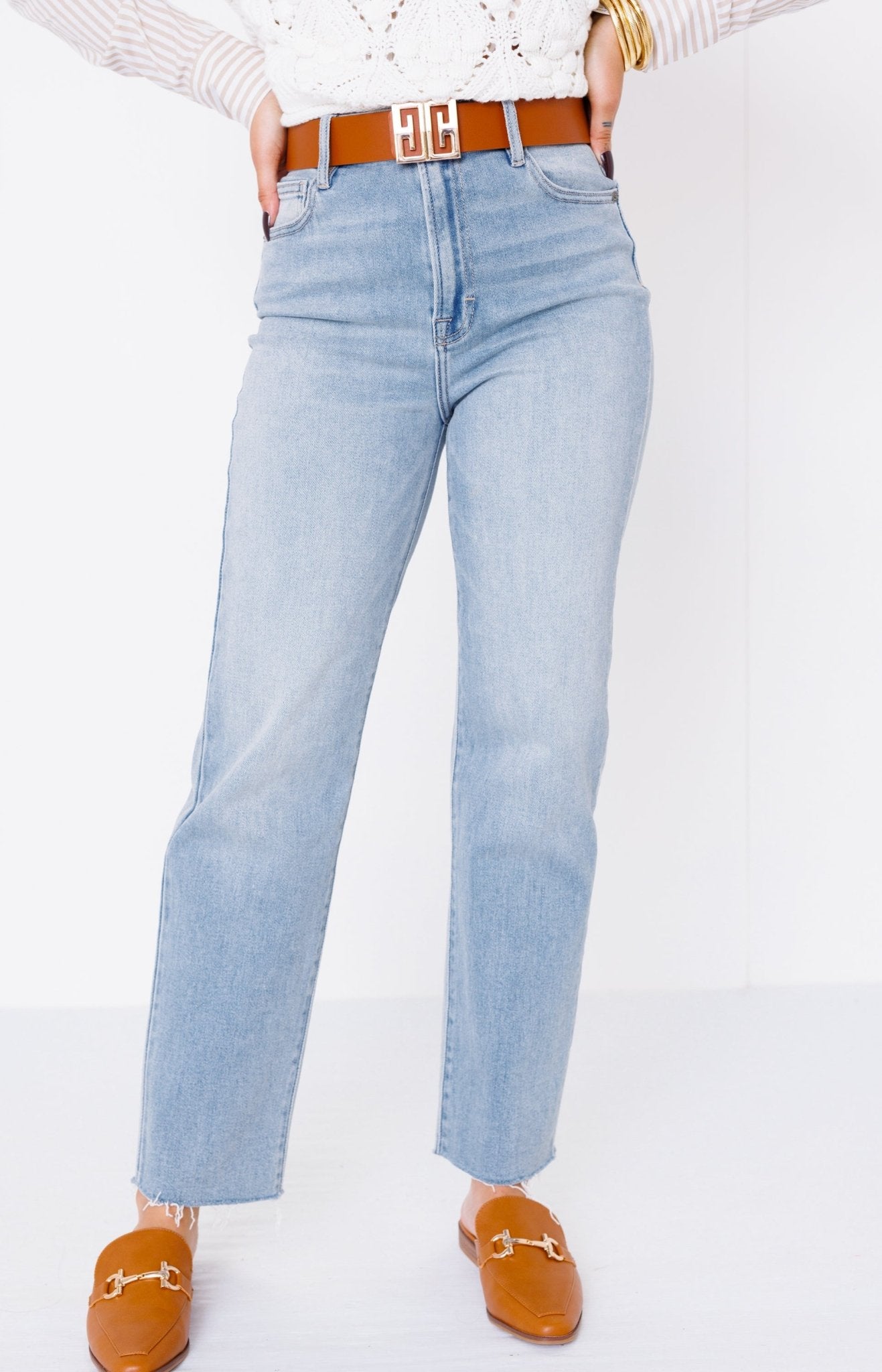 Claire Cropped Flare Jeans, LIGHT DENIM Denim - 30