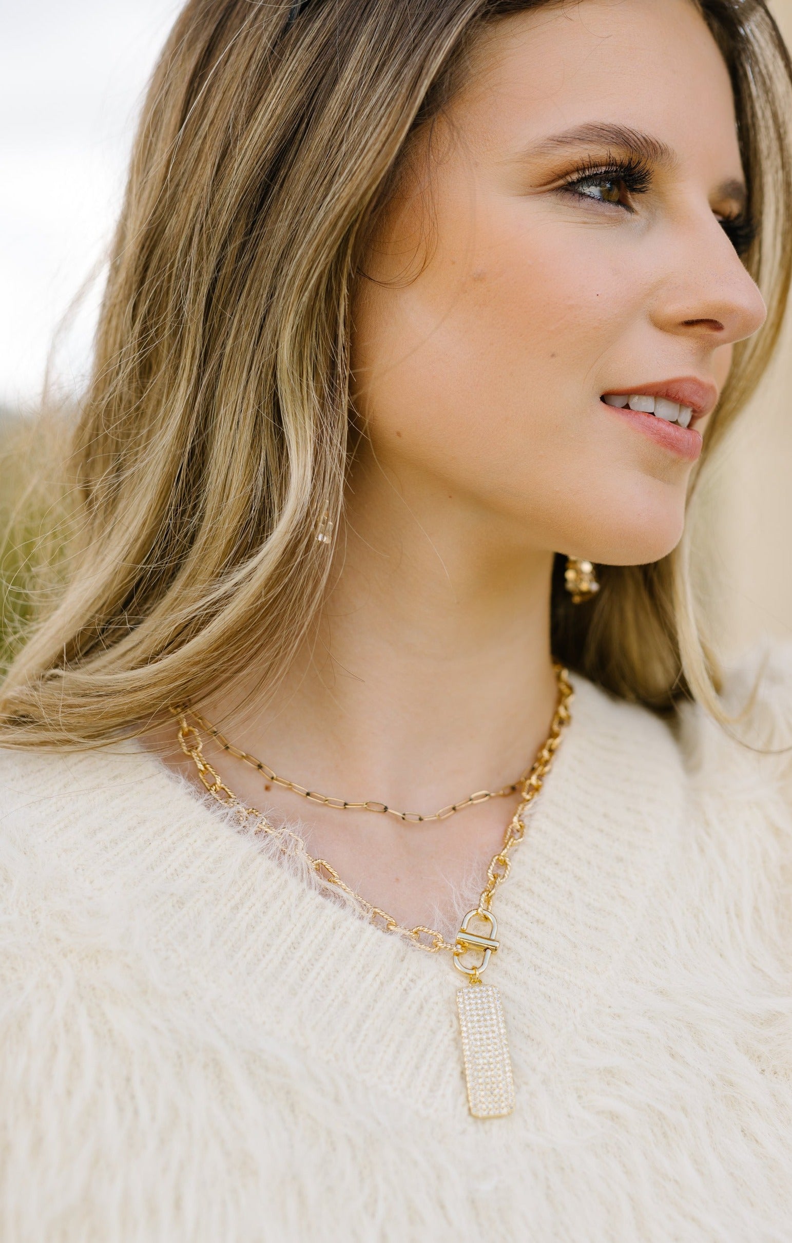 Crystal Chain Necklace
