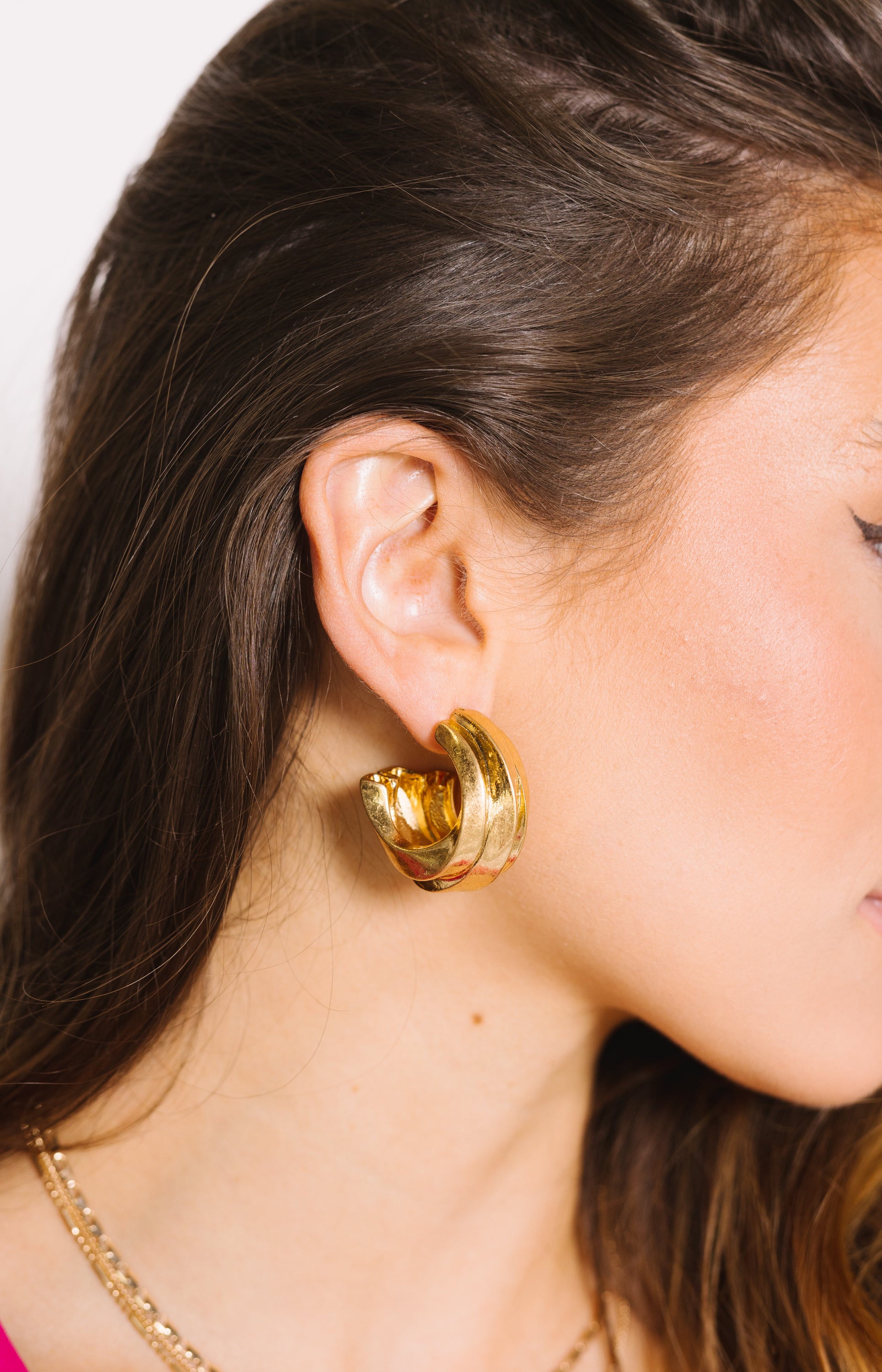 Vintage Glamour Earrings, GOLD