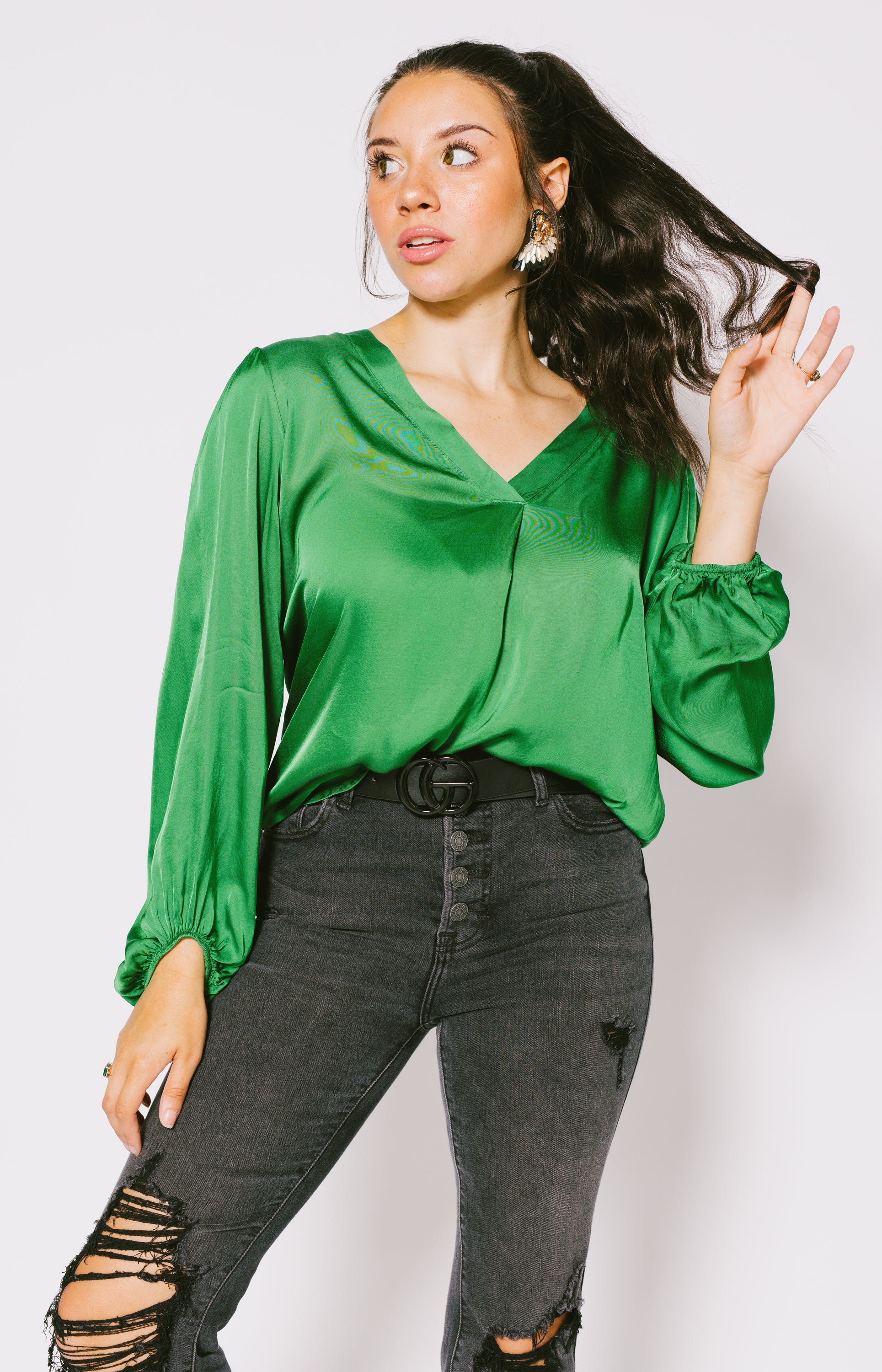 Suzy D: Wendy V-Neck Top