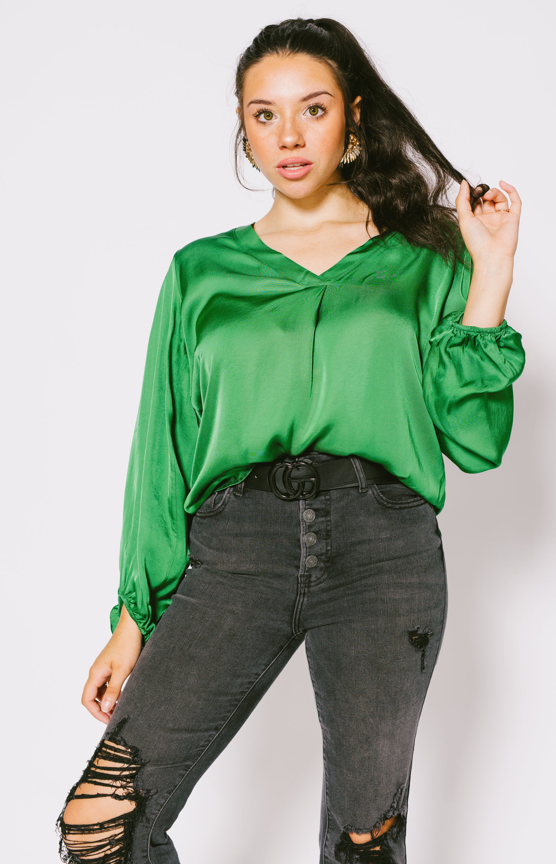 Suzy D: Wendy V-Neck Top