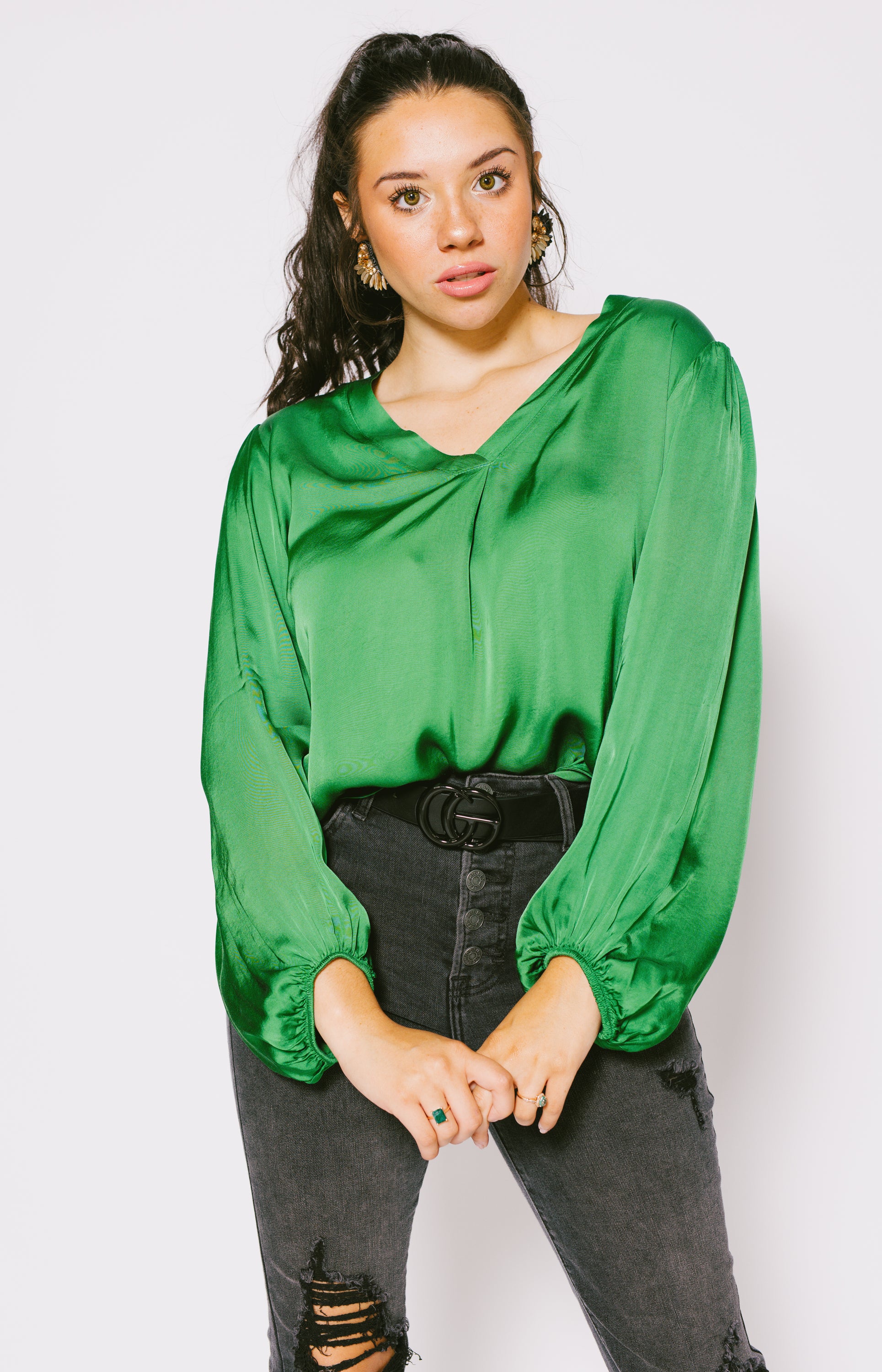Suzy D: Wendy V-Neck Top