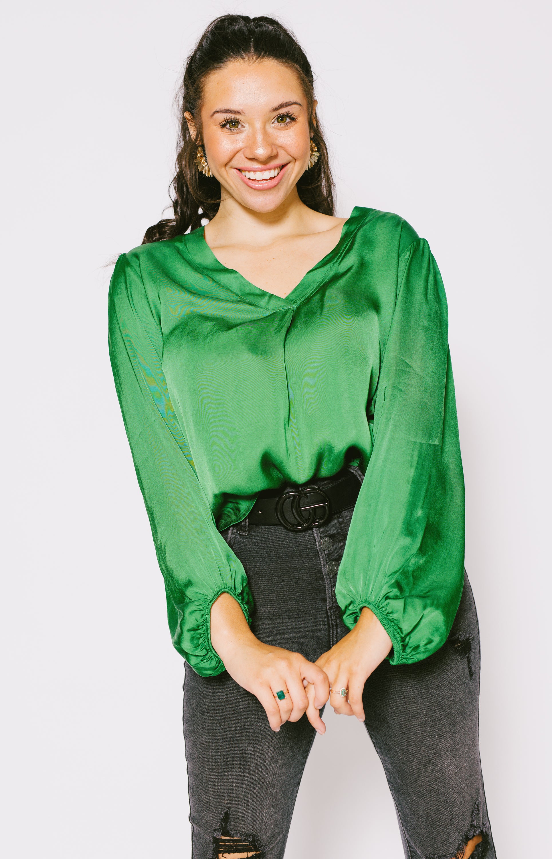 Suzy D: Wendy V-Neck Top