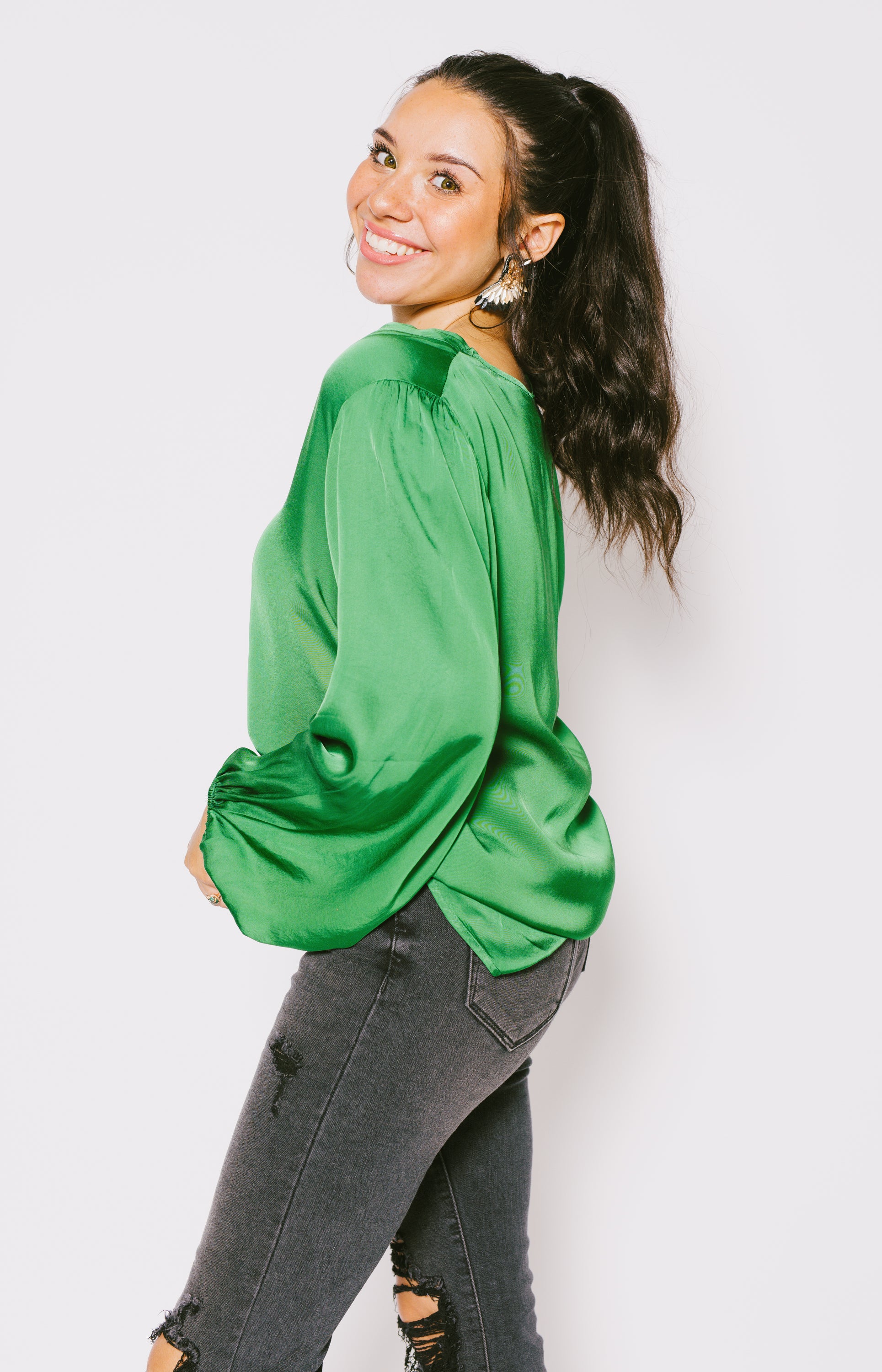 Suzy D: Wendy V-Neck Top