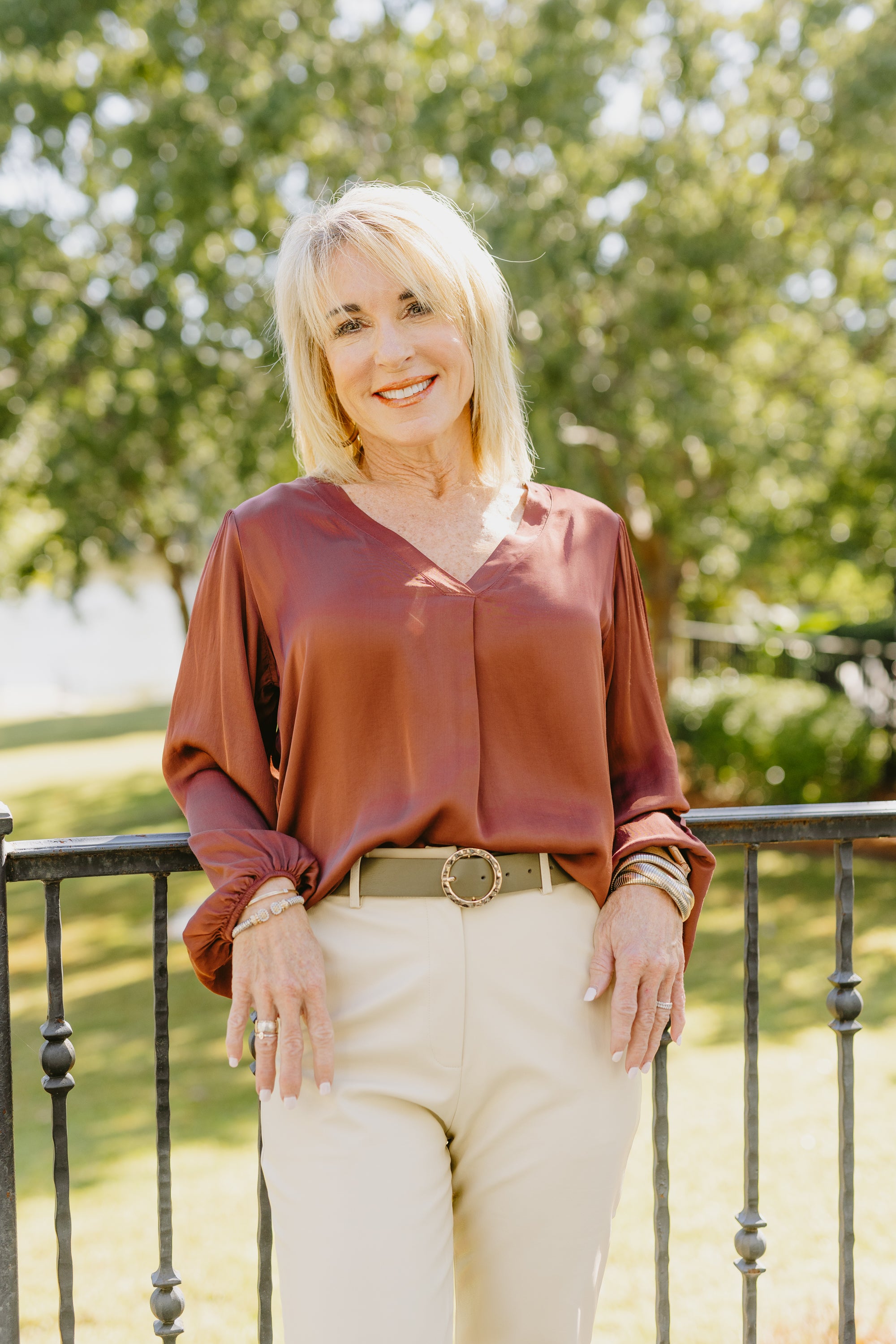 Suzy D: Wendy V-Neck Top