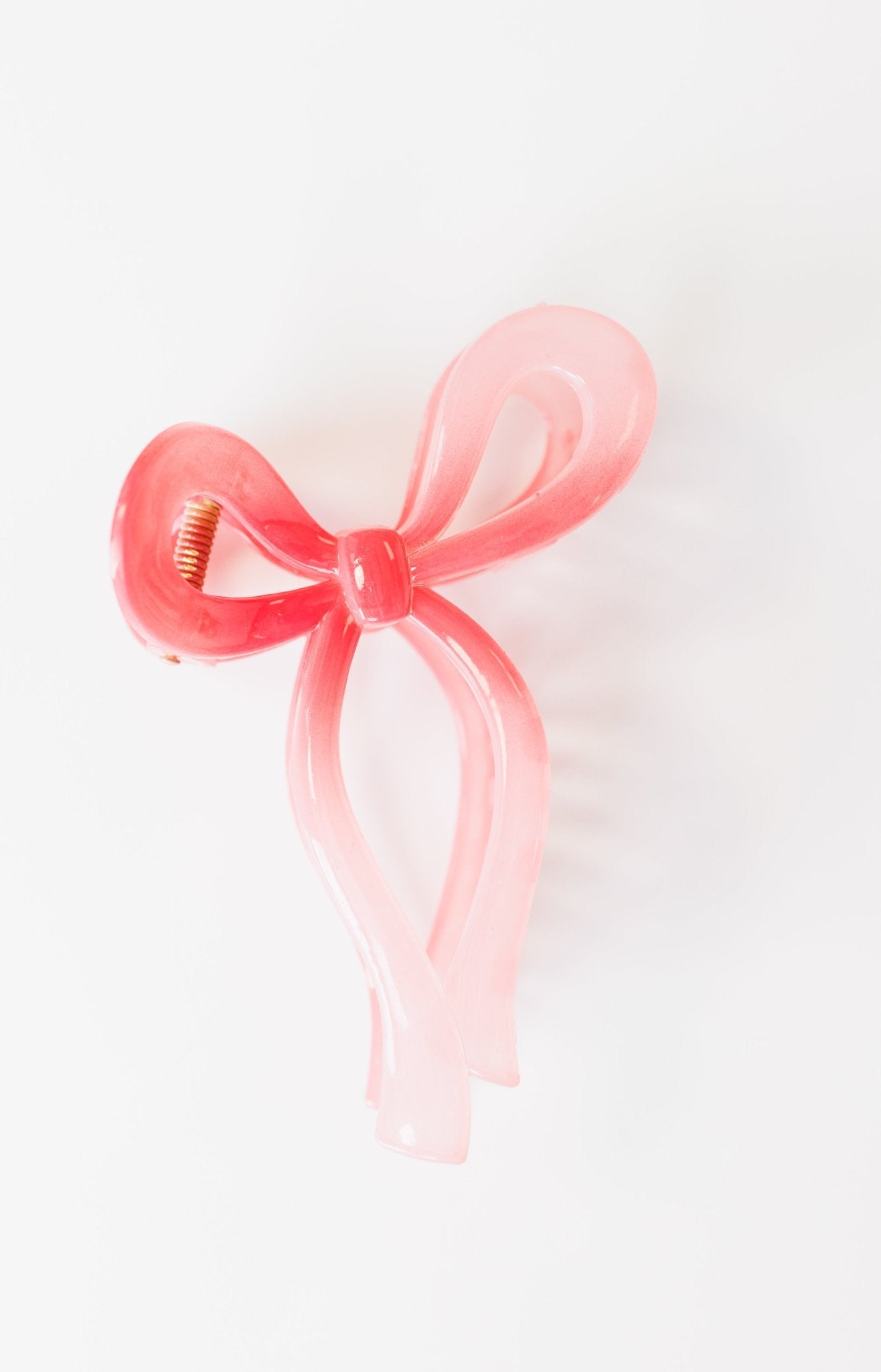 Jelly Bow Hair Claw Clip, PINK - HerringStones