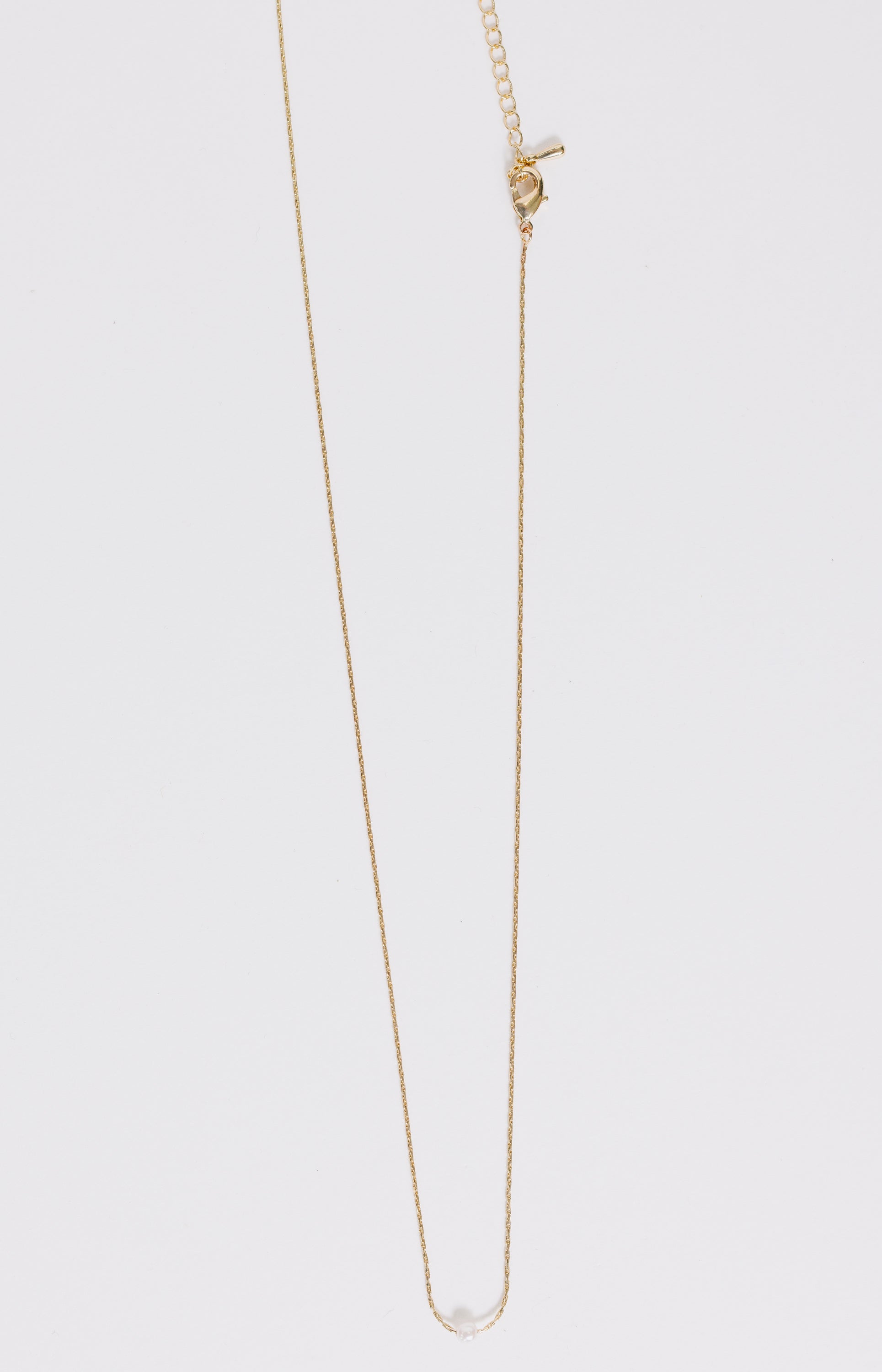 Linked Chain Pearl Necklace