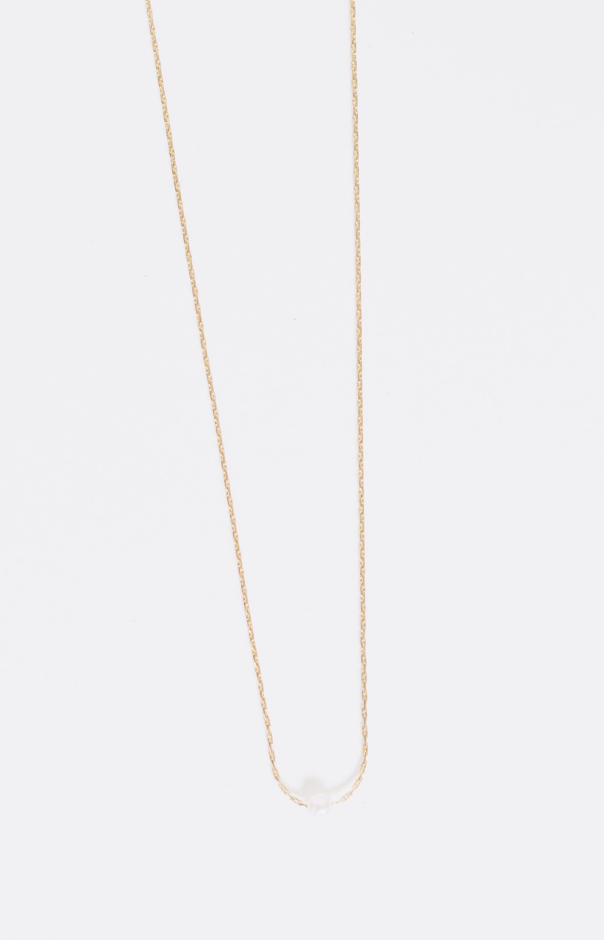 Linked Chain Pearl Necklace