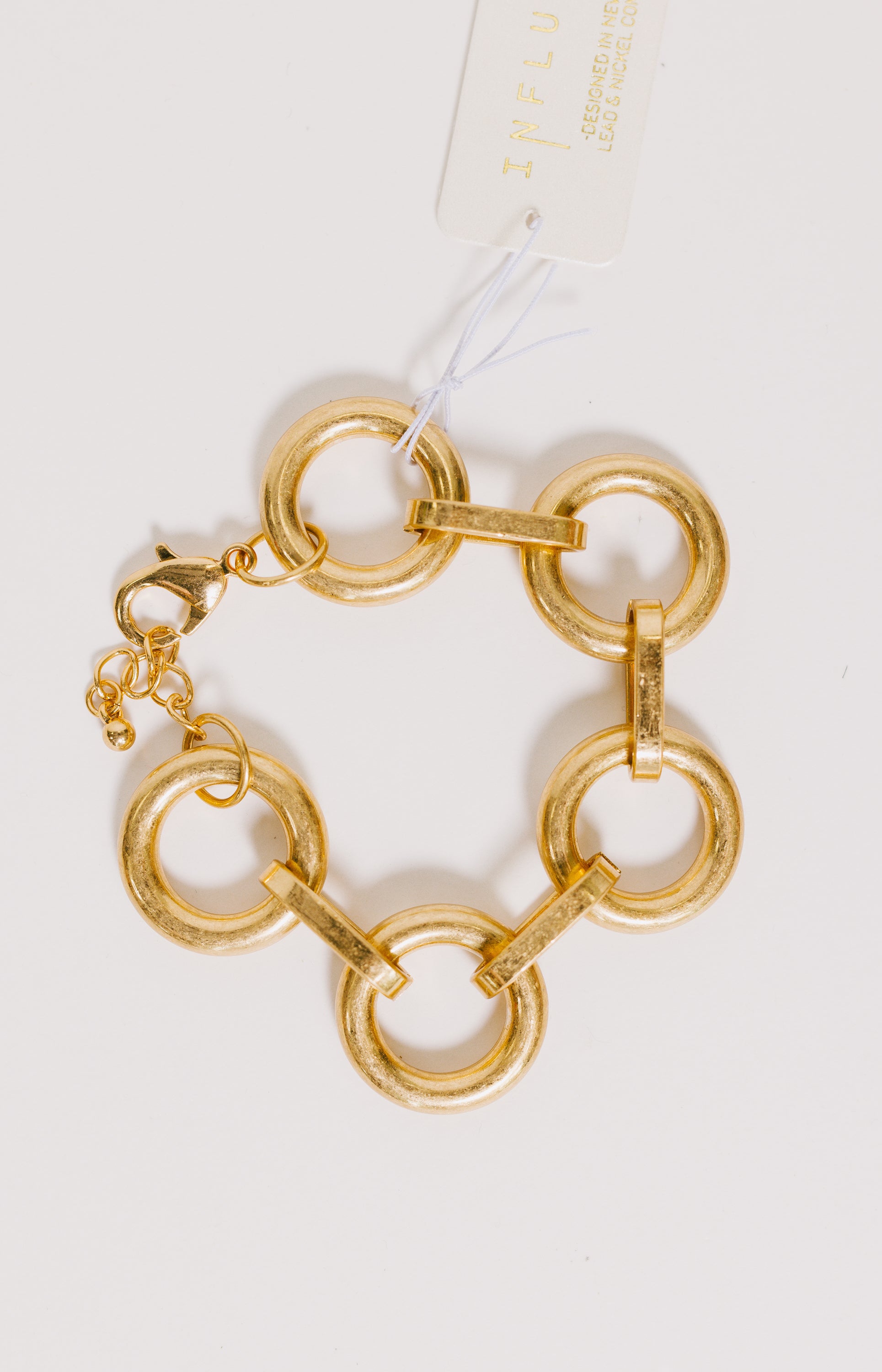 Circle Linked Metal Bracelet