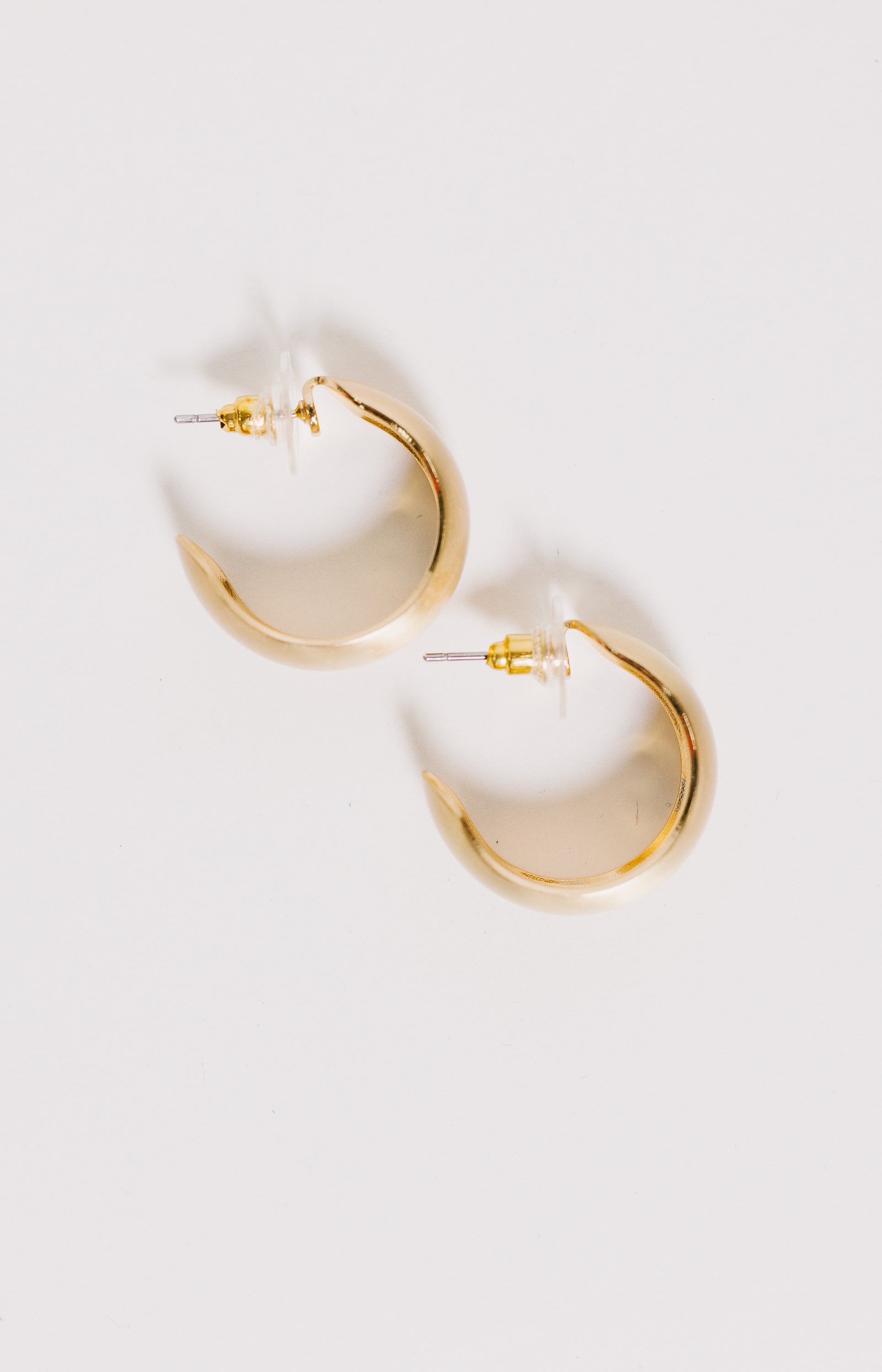 Medium Metal Hoop Earrings