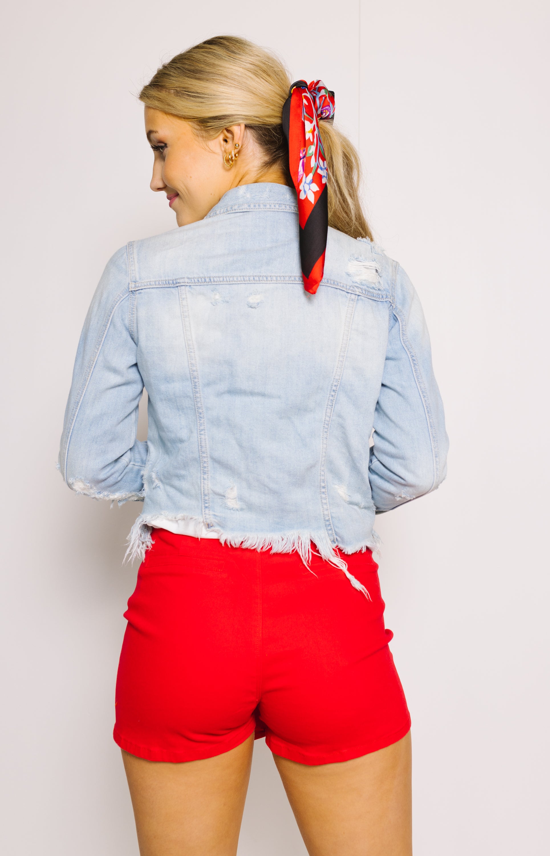 Here For The View Denim Jacket
