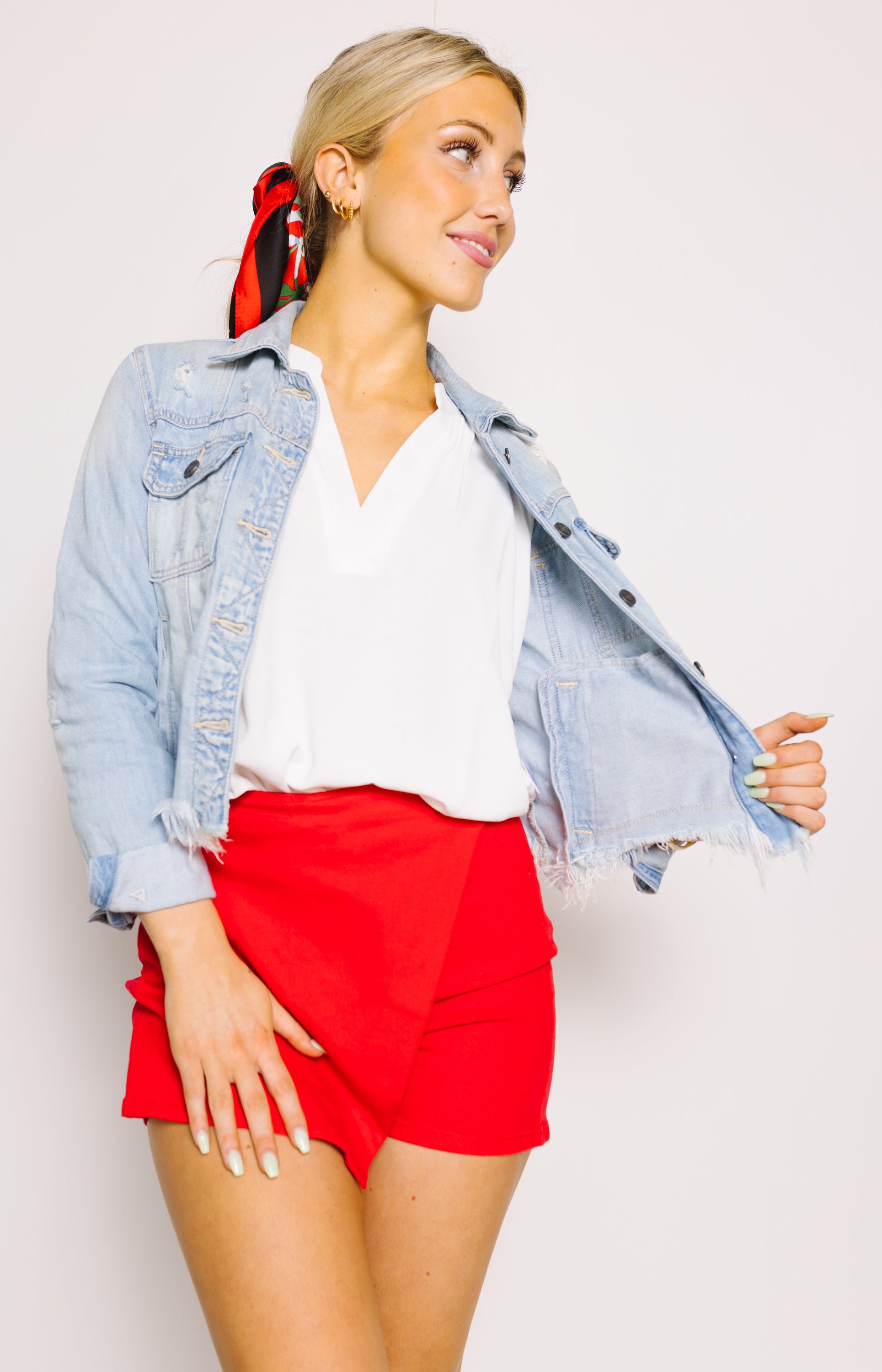 Here For The View Denim Jacket