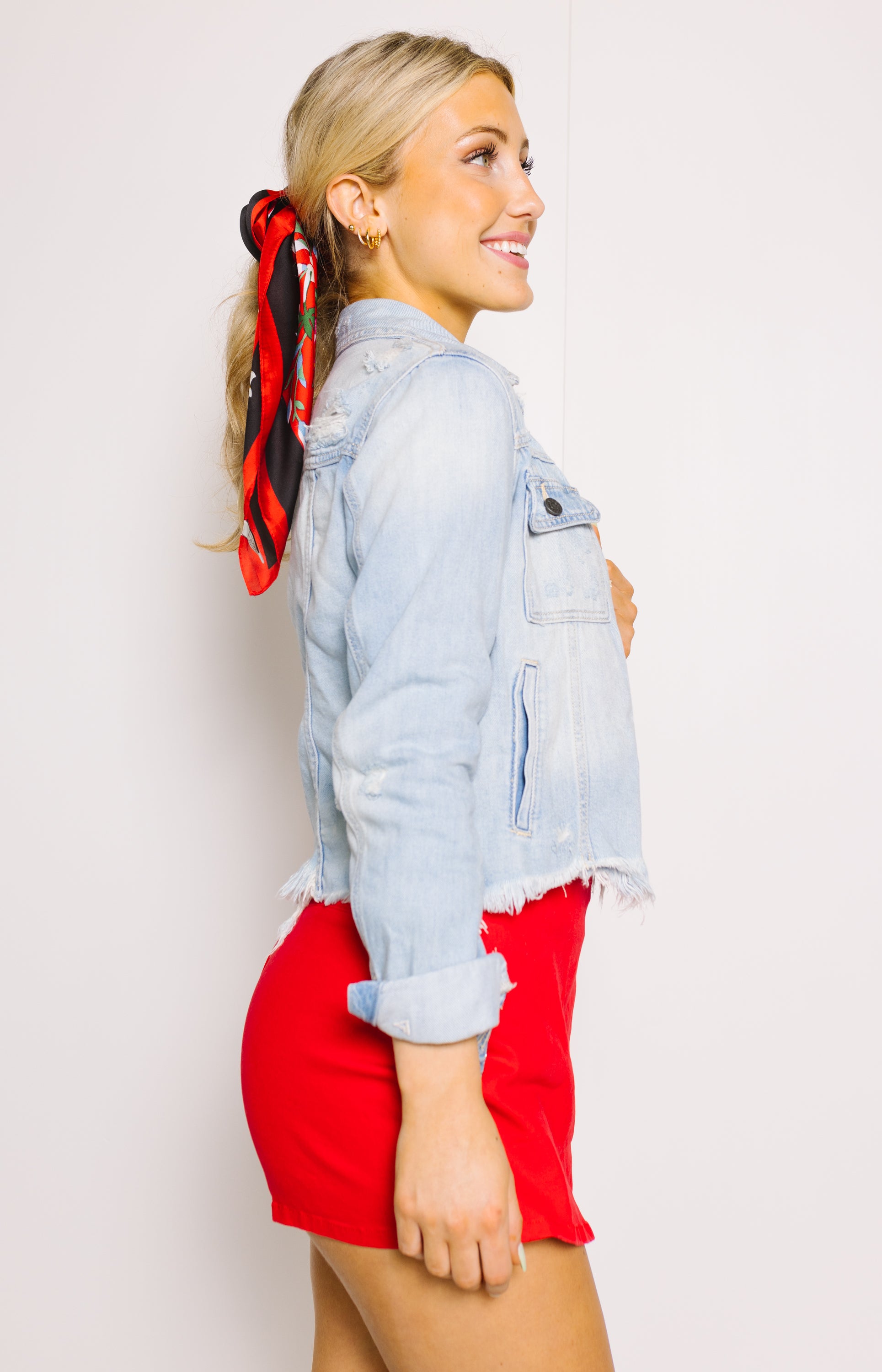 Here For The View Denim Jacket