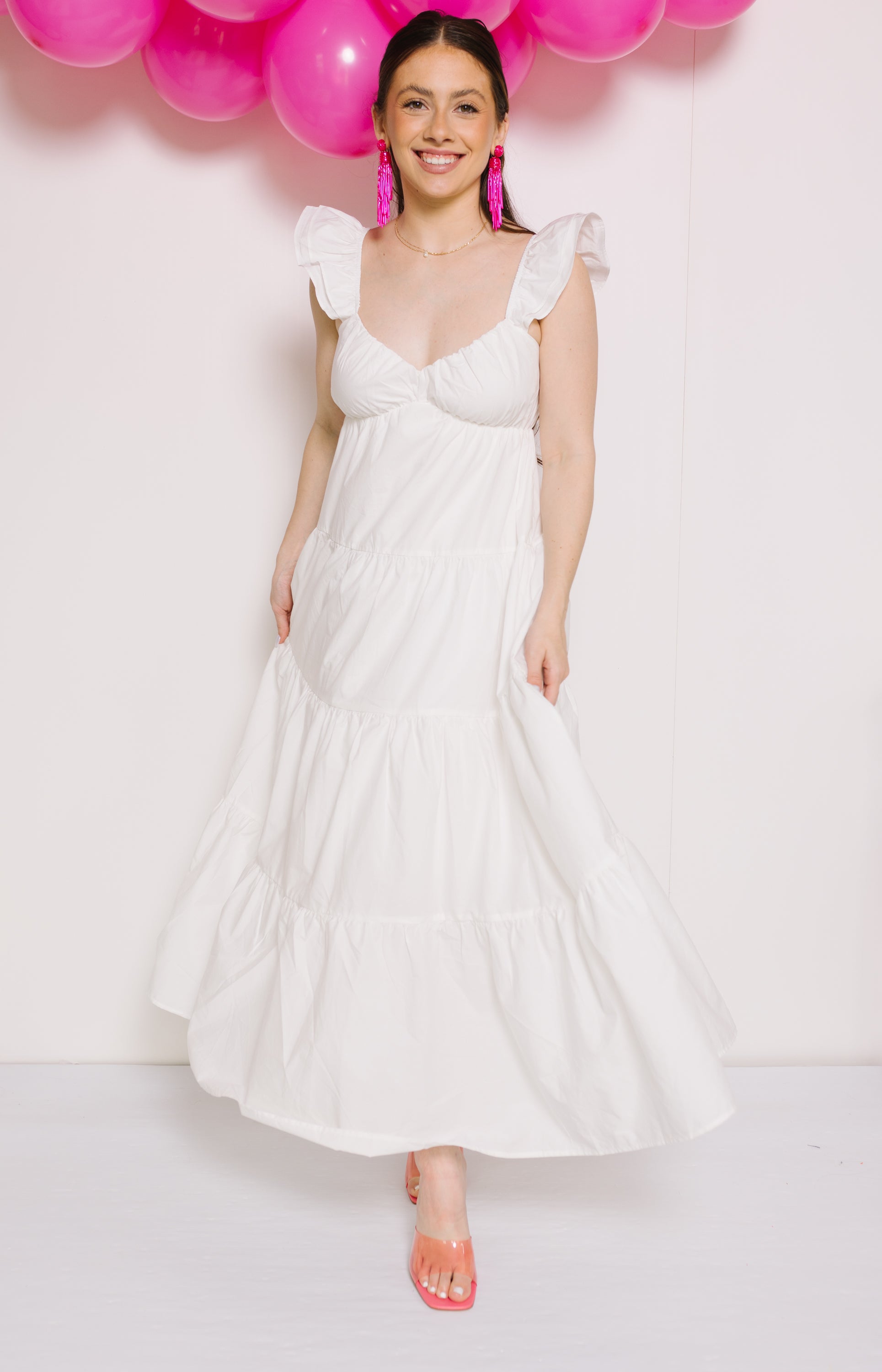 Lunch Date Maxi Dress, WHITE