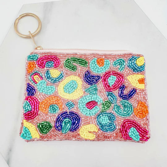 Treasure Jewels: Multi Leopard Keychain Pouch
