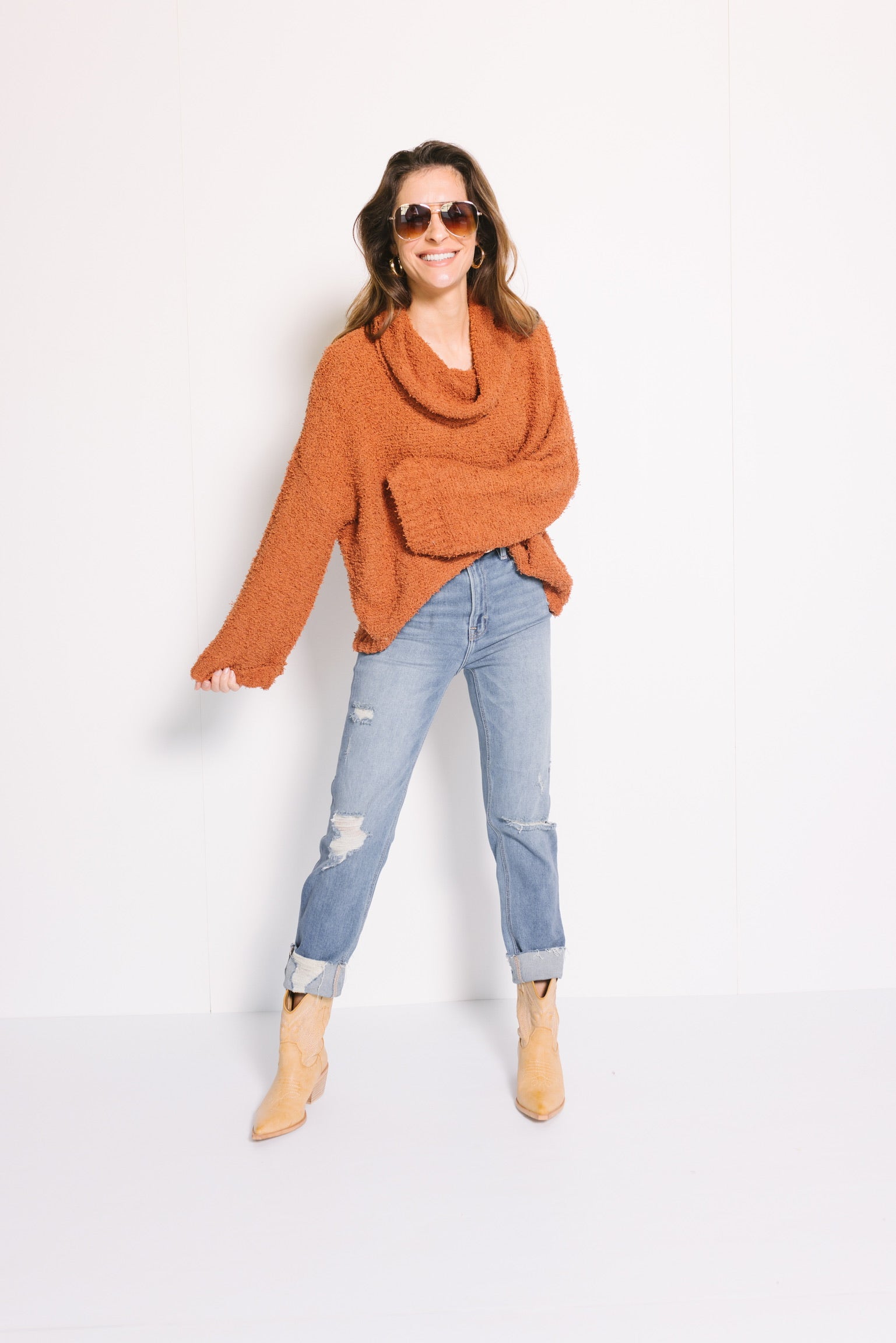Sweeter Days Sweater, CAMEL