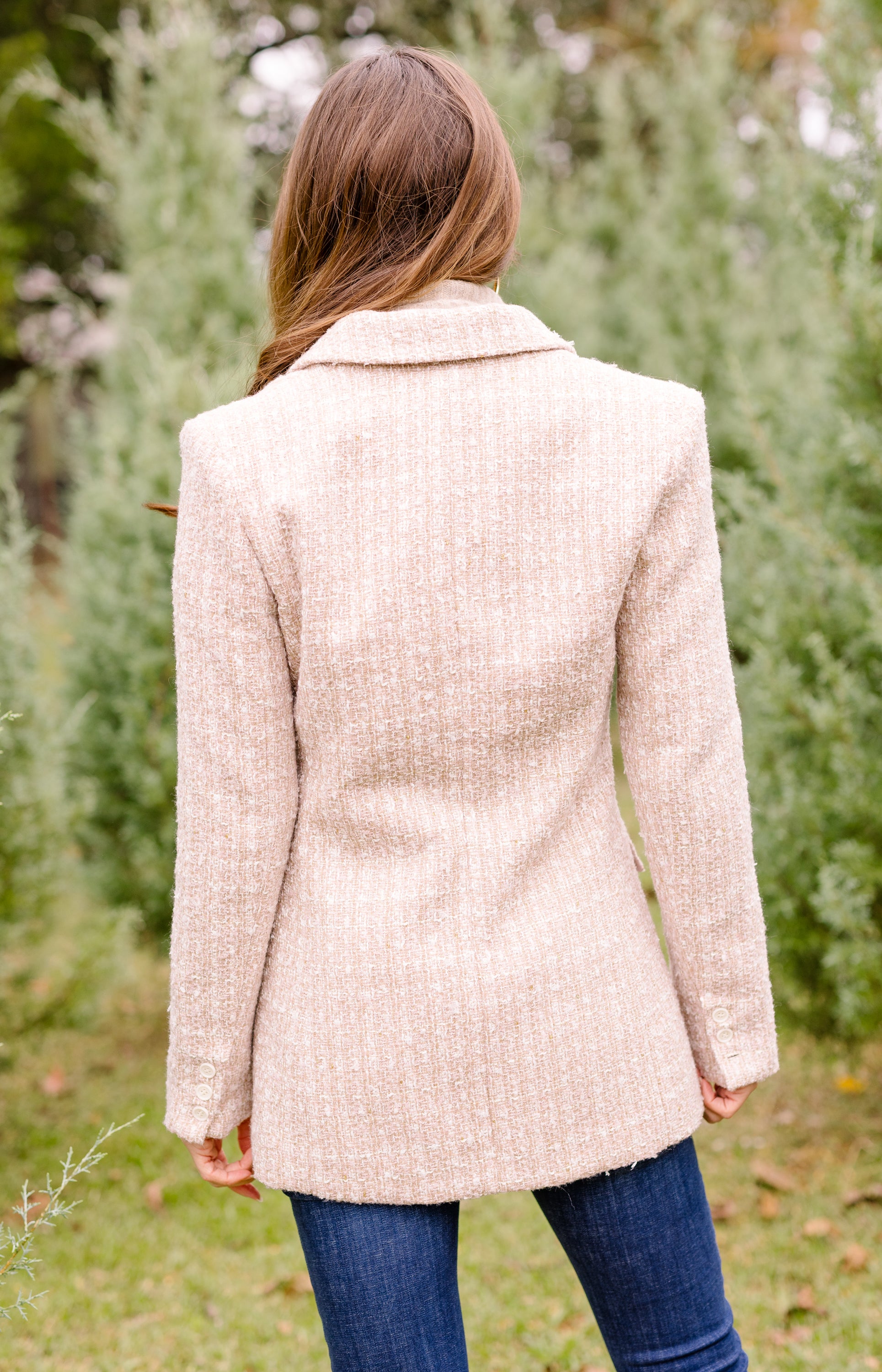 Timeless Tweed Jacket, LT MAUVE