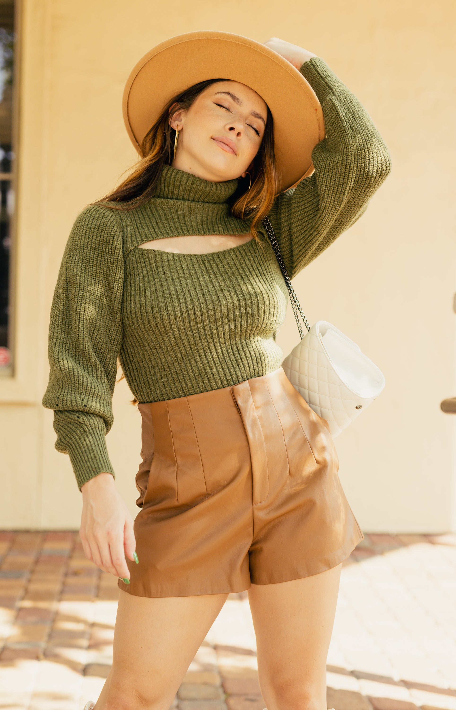 Charlie Turtleneck Sweater, OLIVE