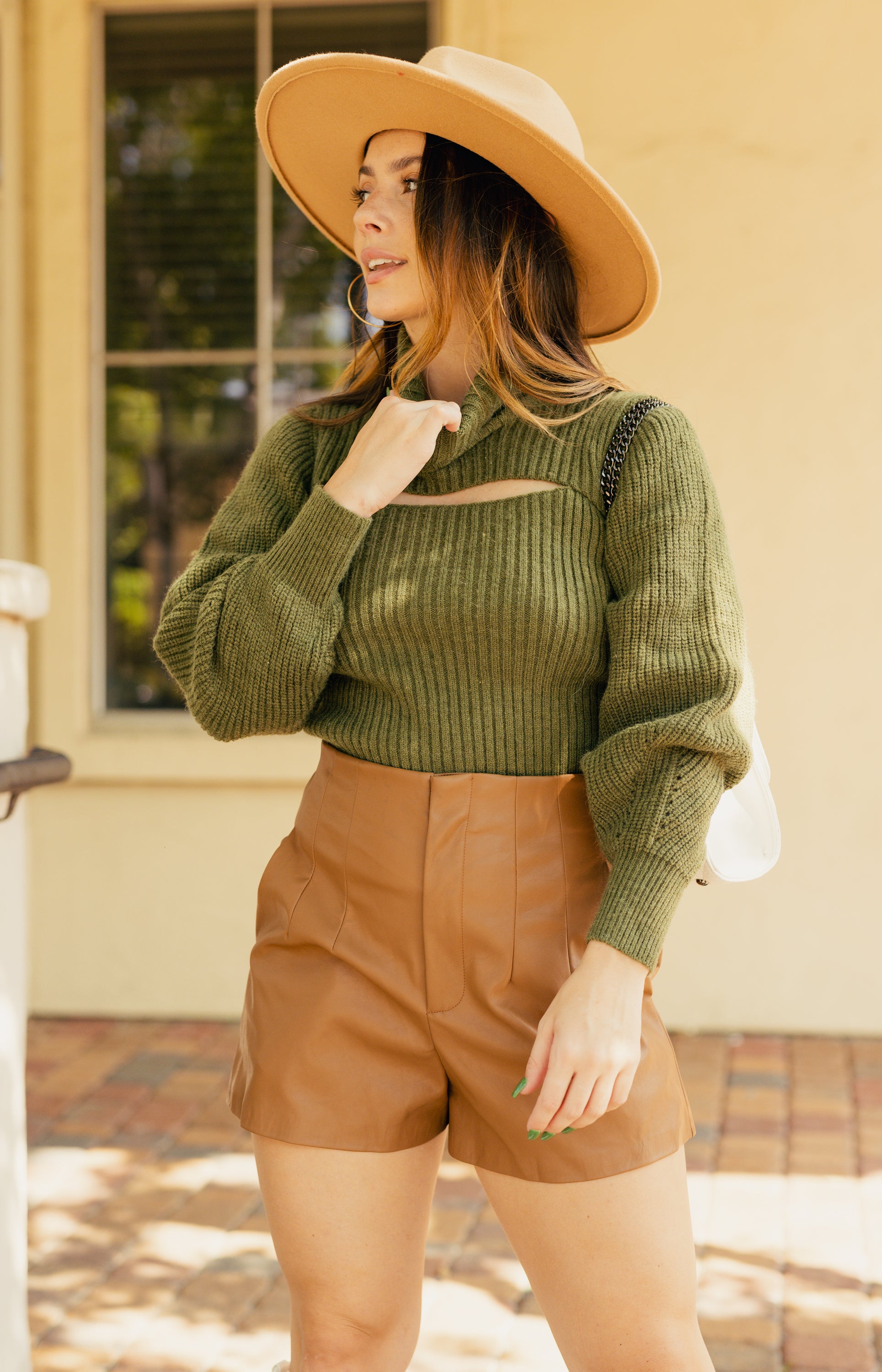 Charlie Turtleneck Sweater, OLIVE