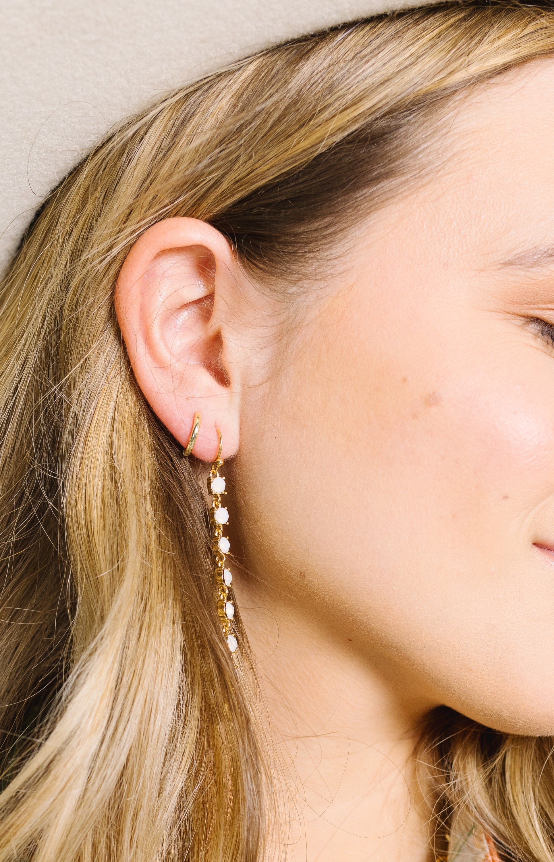 Roma Drop Earrings, PINK