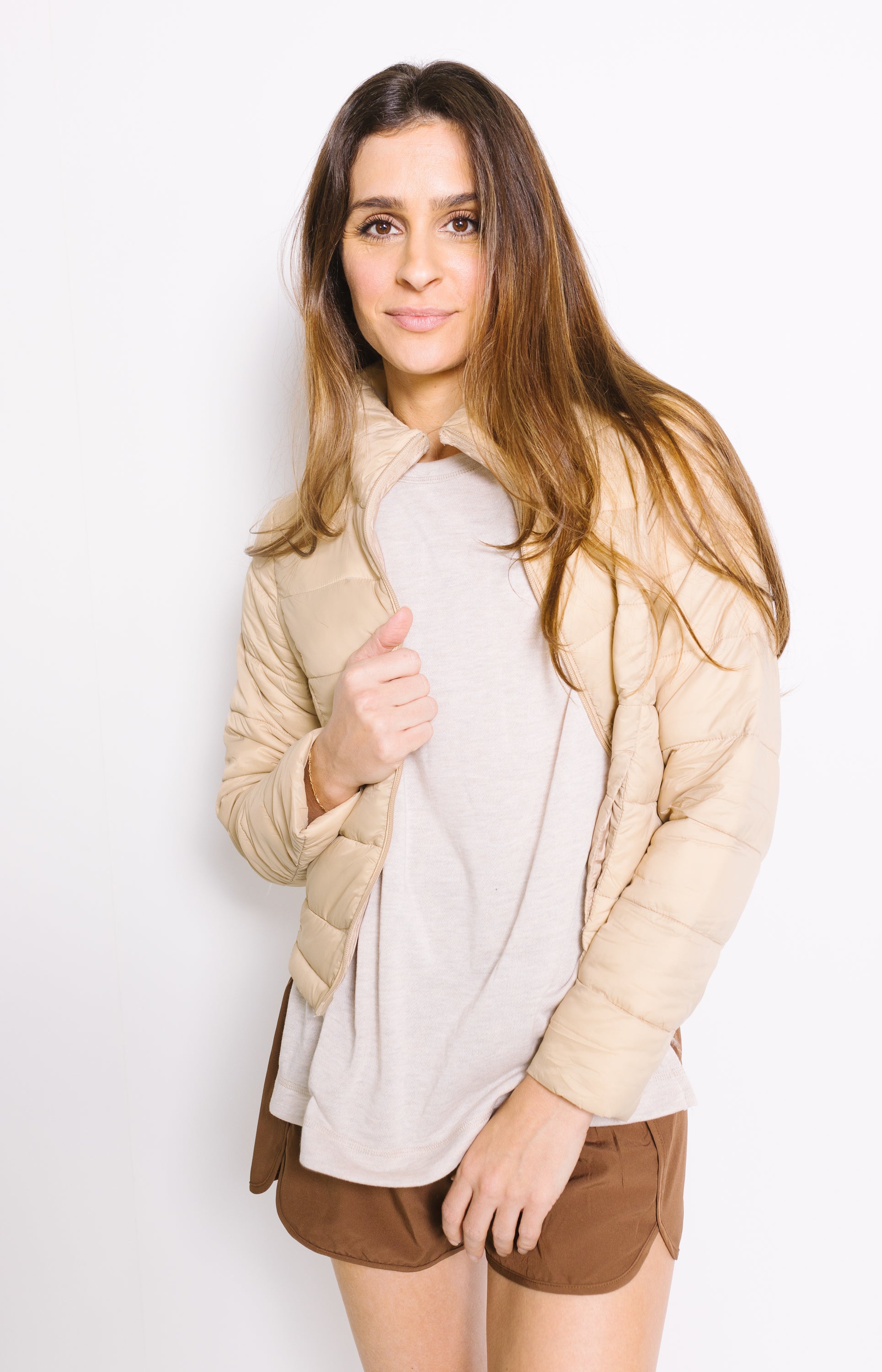 In Style Puffer Jacket, KHAKI