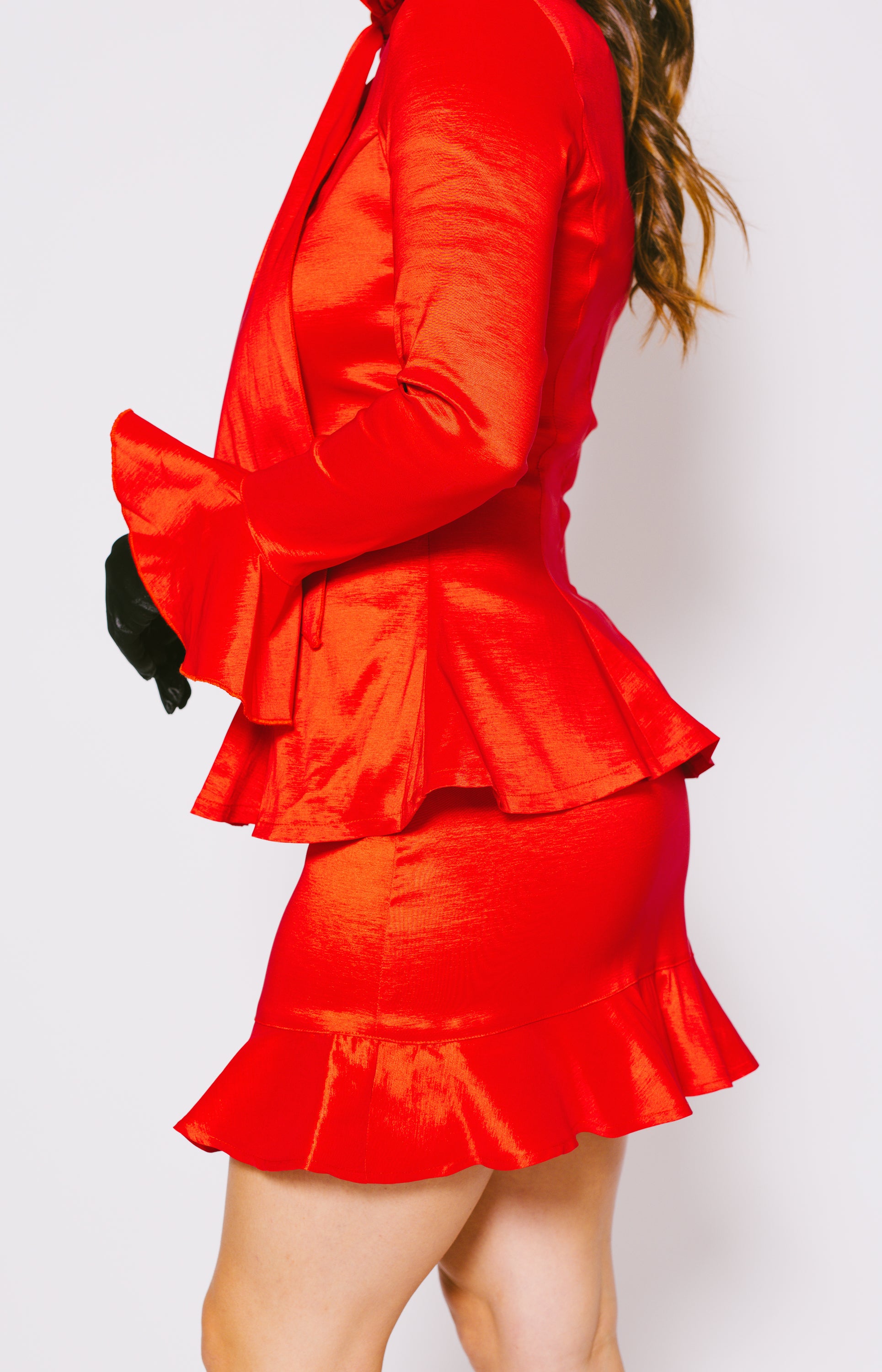 Classic Elegance Skirt, RED