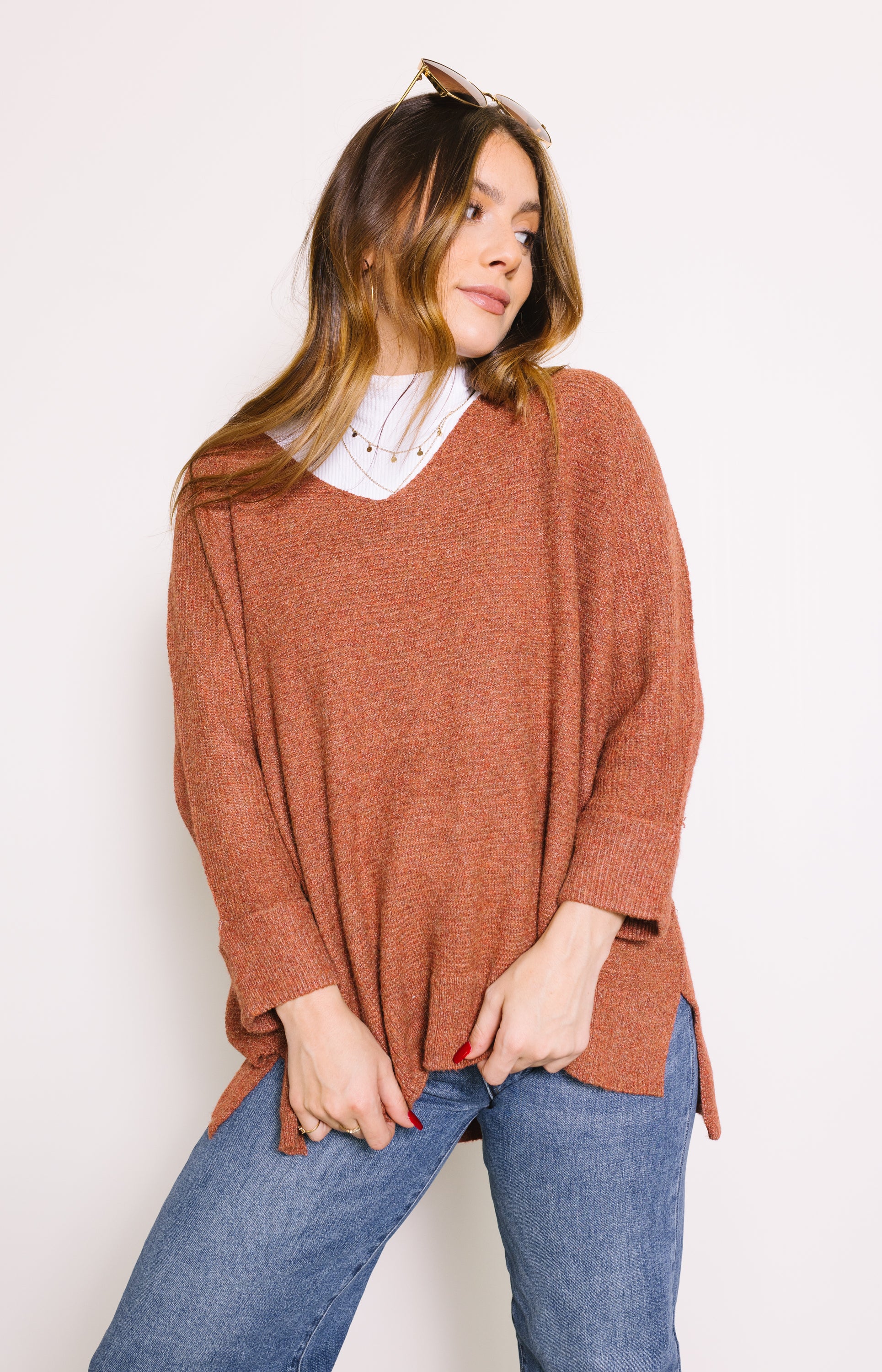 Fireside Feels Sweater, BERRY