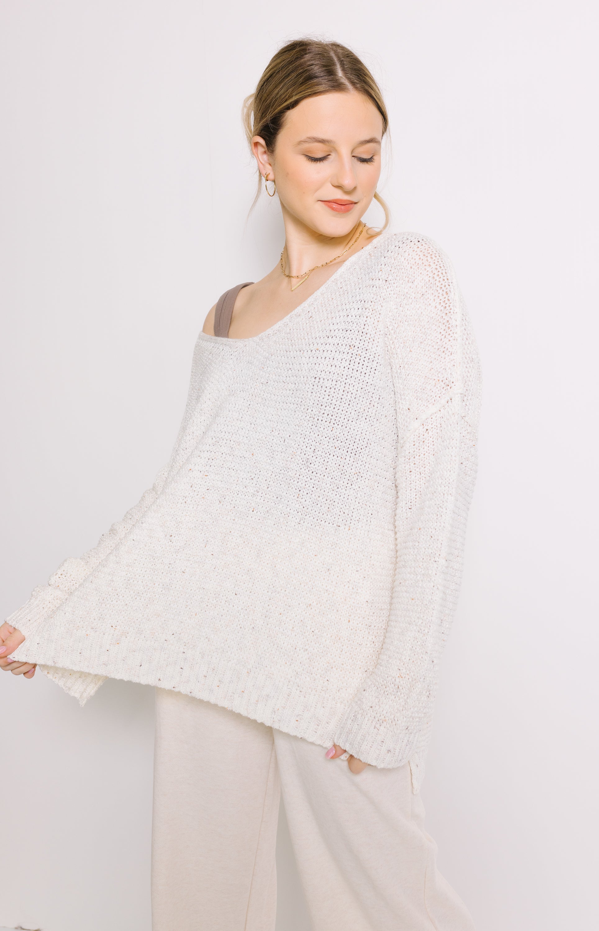 Nothing but Ease Sweater, IVORY