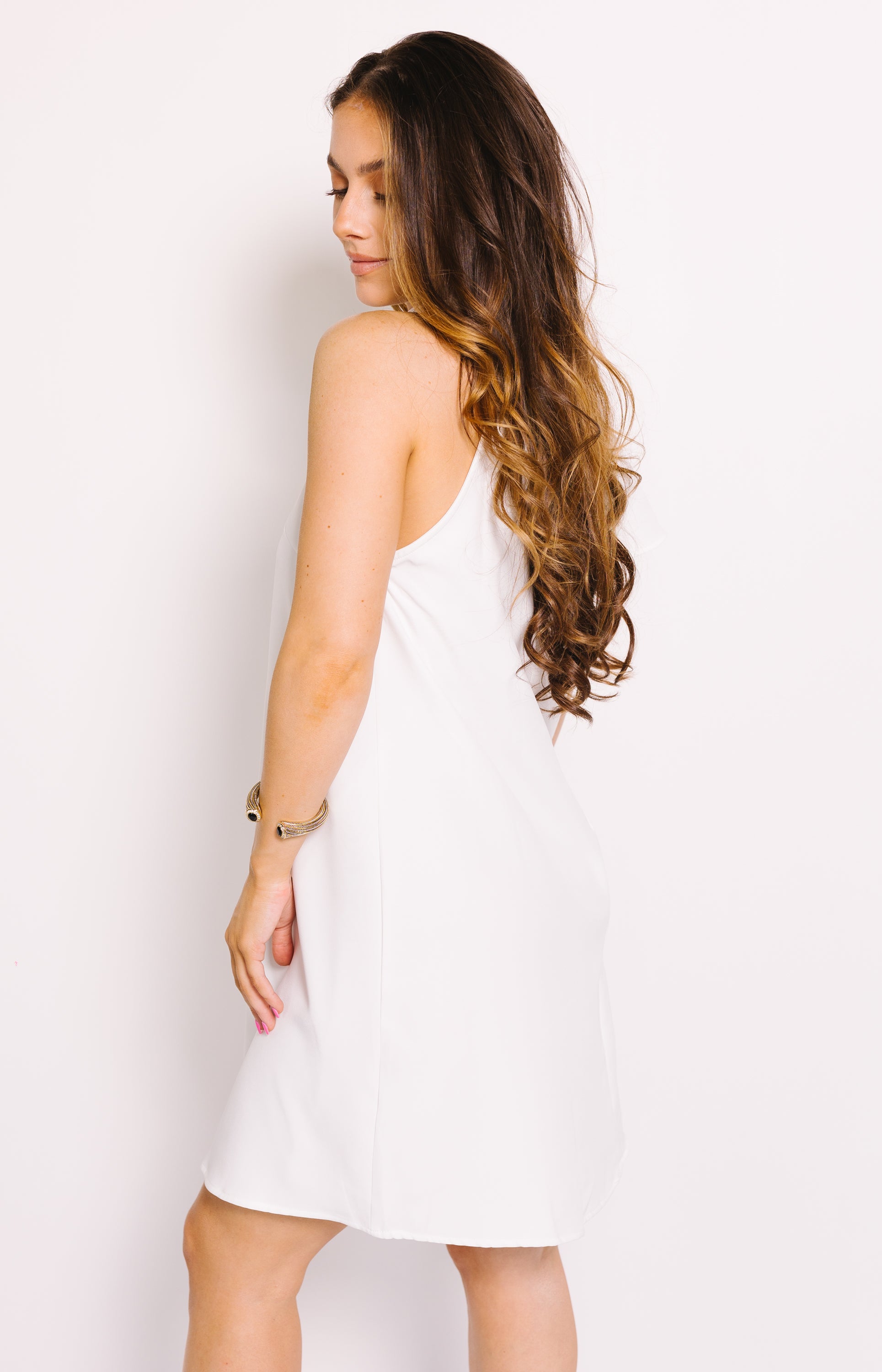 Serene Mini Dress, WHITE