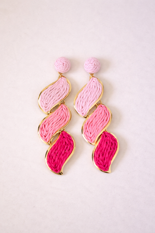 Tidal Twist Earring, PINK