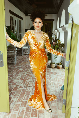 Real Legacy Maxi Dress, Marigold - HerringStones L Real Legacy Maxi Dress, Marigold - HerringStones L
