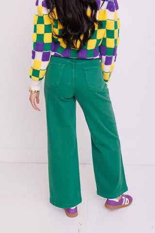 JBD: Modern Glance Jean, GREEN