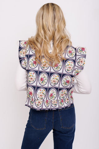 Vintage Bloom Vest
