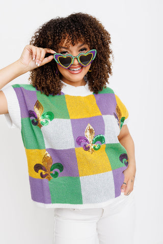 Parade Block Sweater Top