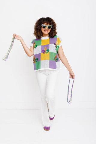 Parade Block Sweater Top