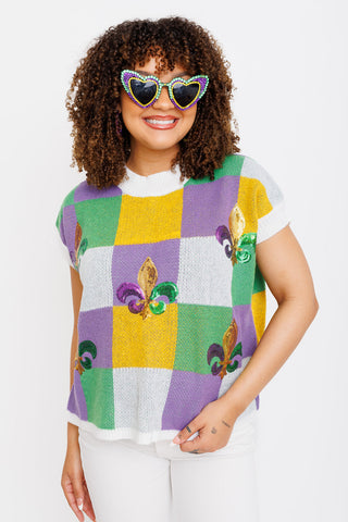 Parade Block Sweater Top