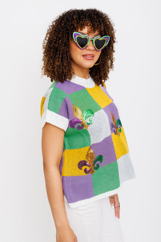 Parade Block Sweater Top