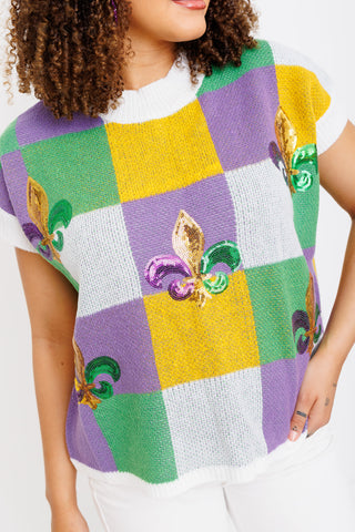 Parade Block Sweater Top